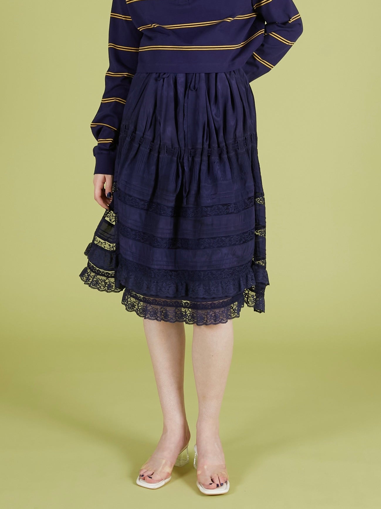 west tuck easy skirt|NAVY