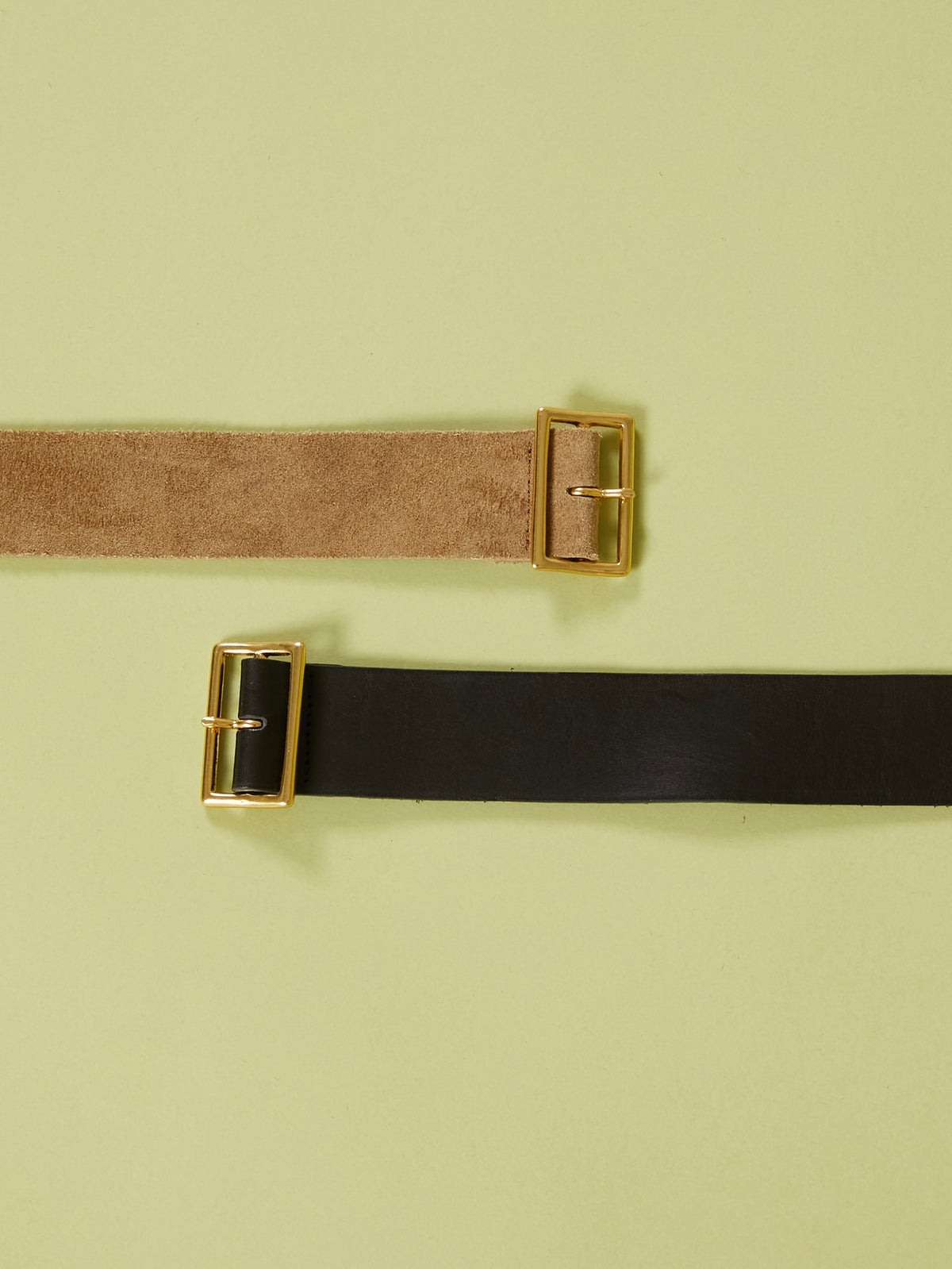 【× NA'VVY】leather belt|BEIGE