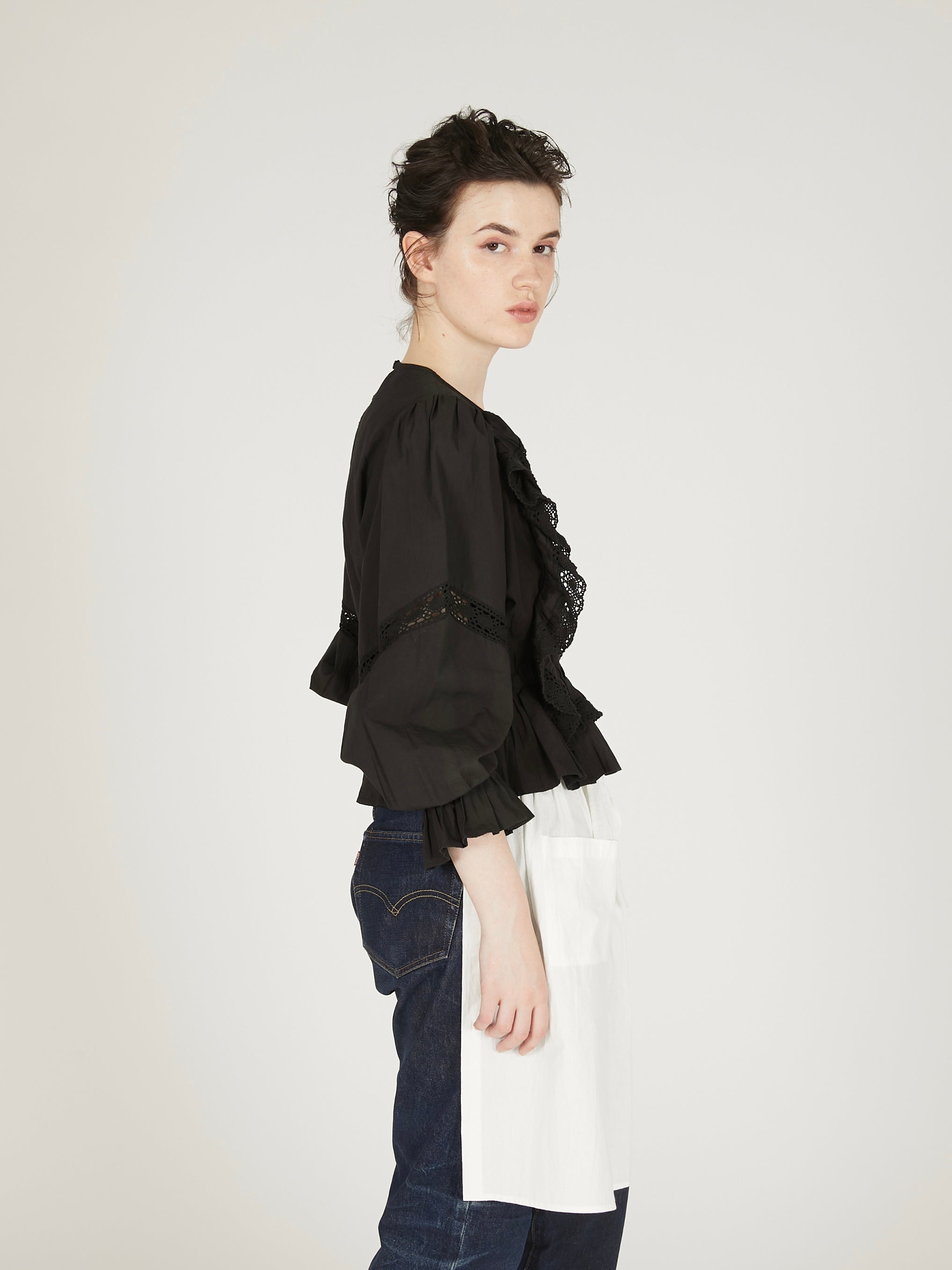 pillow case blouse|BLACK