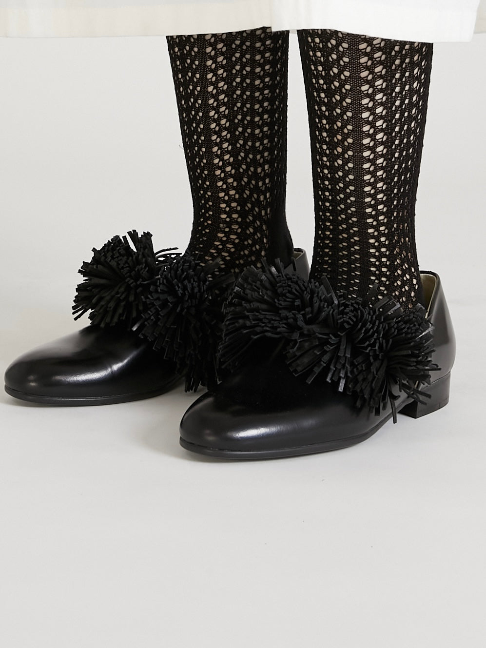crinkle × spock shose|BLACK