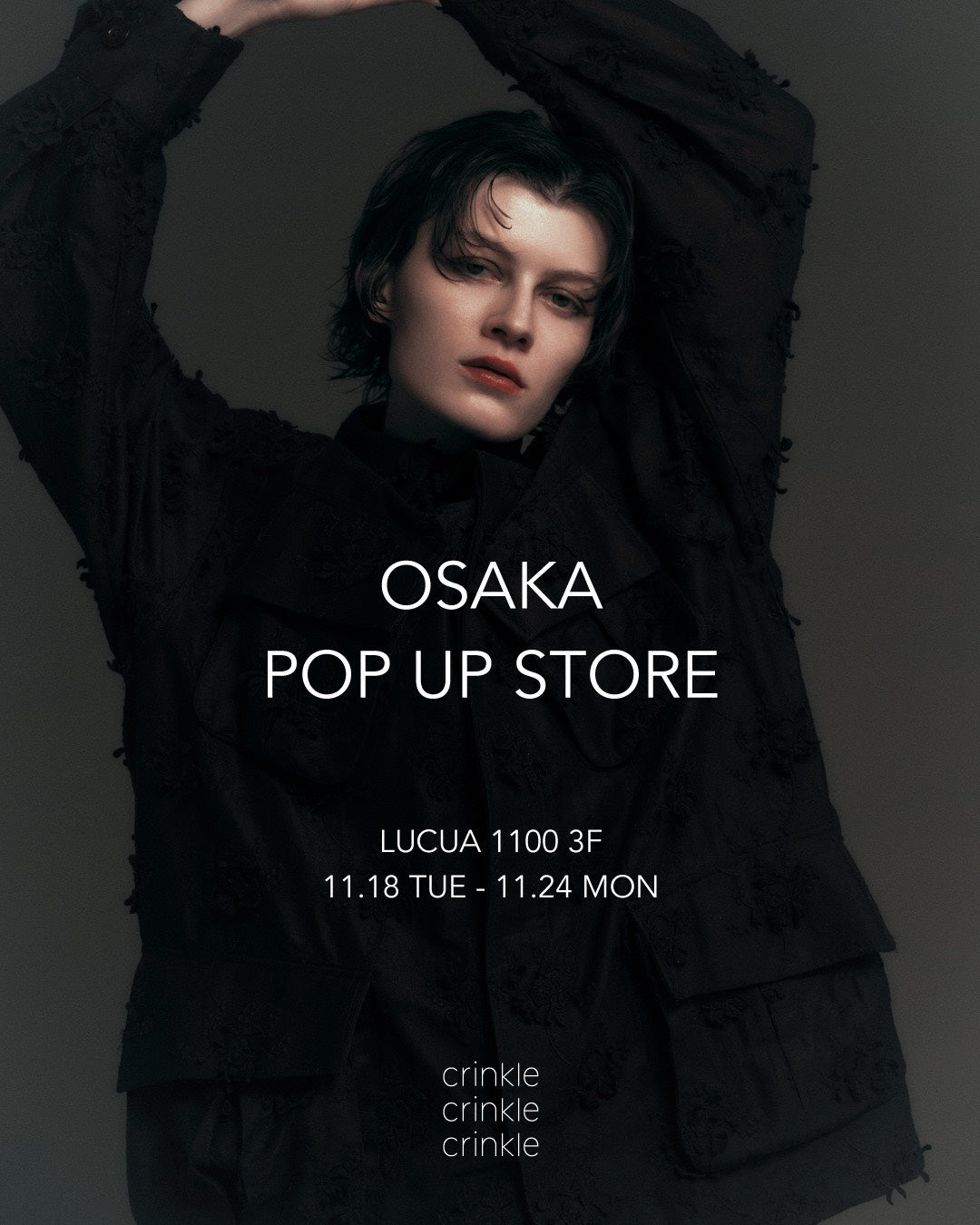 crinkle crinkle crinkle POP UP STORE at OSAKA 11/18(火)-11/24(月)