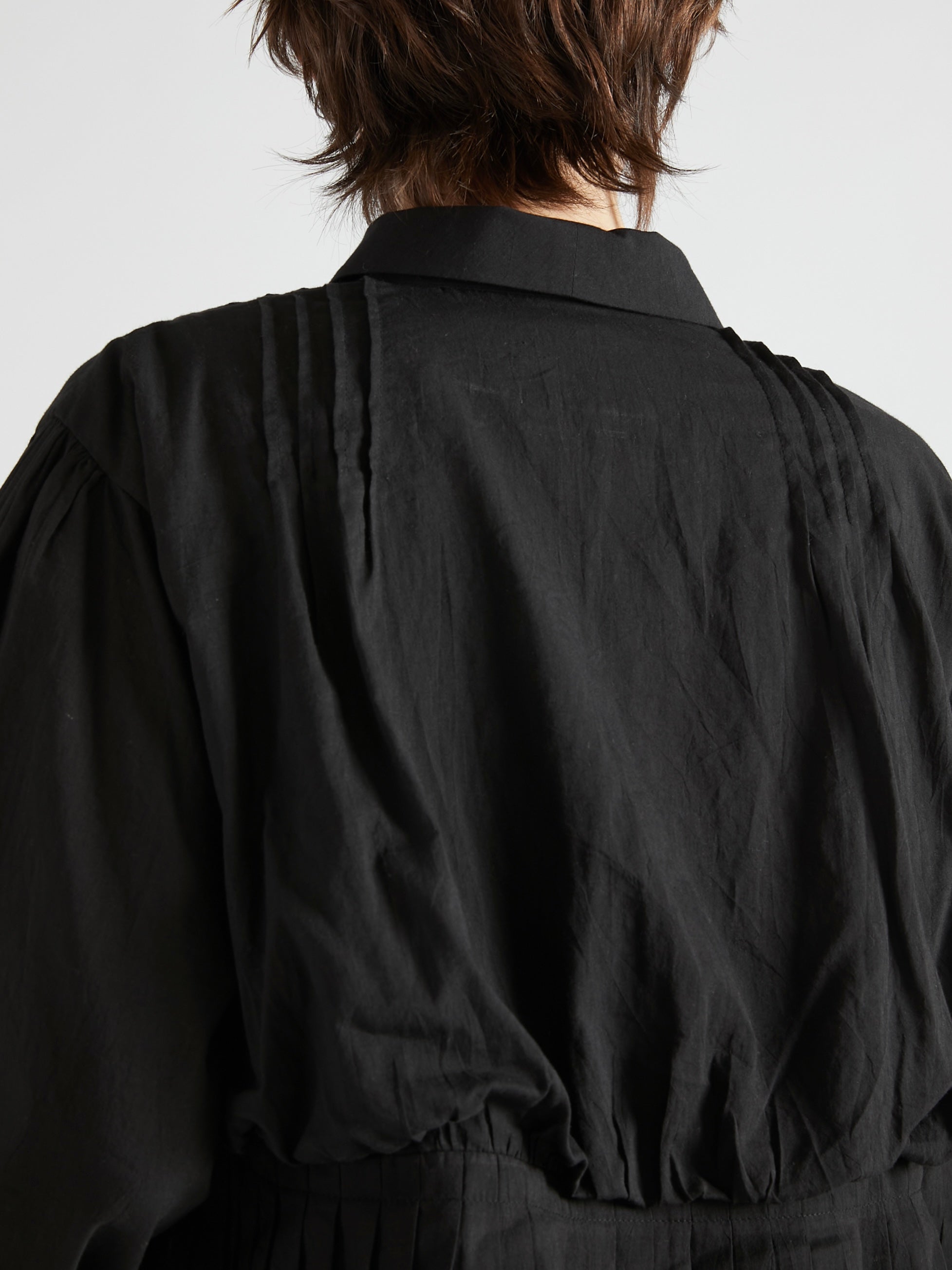 cord embroidery blouse｜BLACK