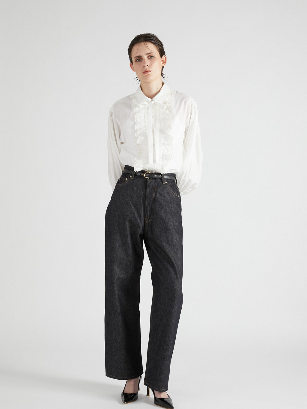 dolce classy ribbon blouse/ホワイト classy ribbon blouse/white | maison de Dolce.
