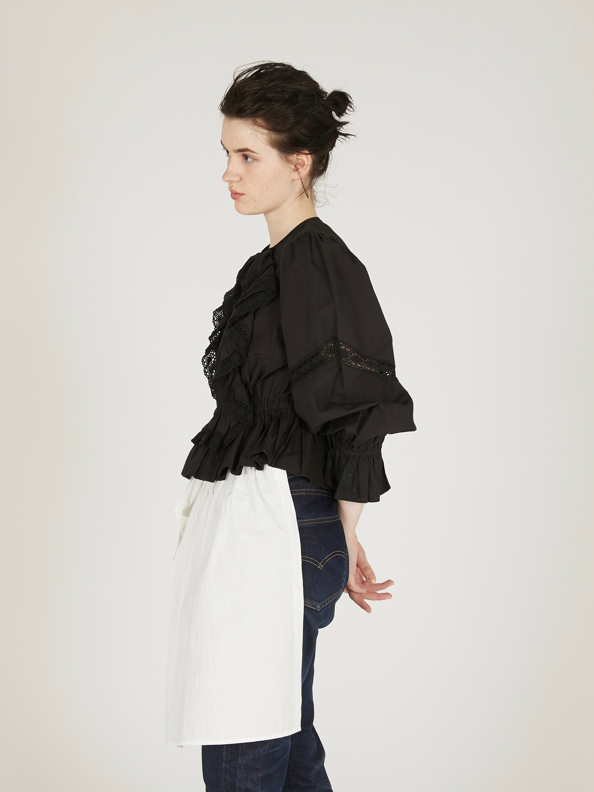 pillow case blouse｜BLACK