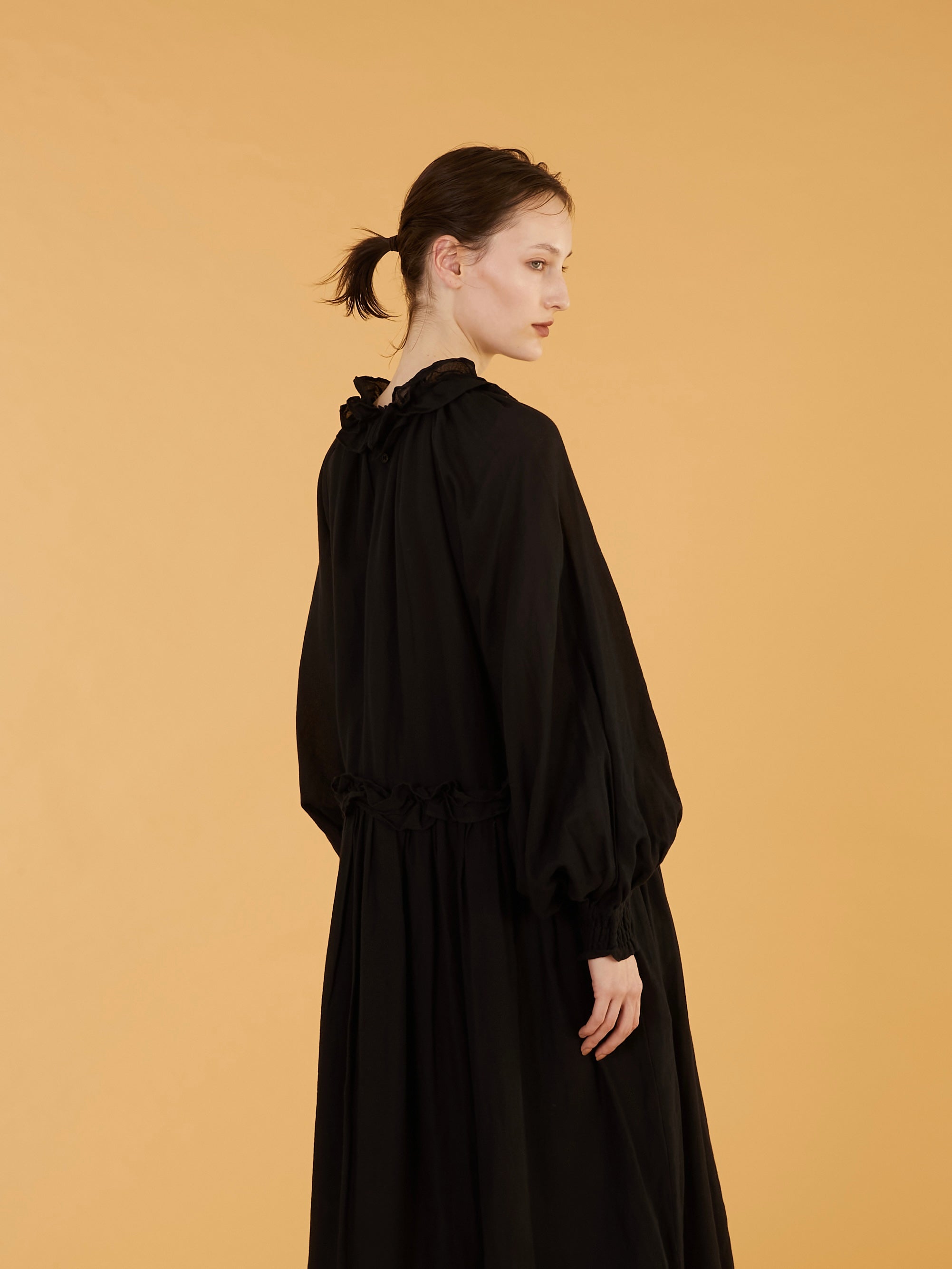 cotton frill coller onepiace｜BLACK