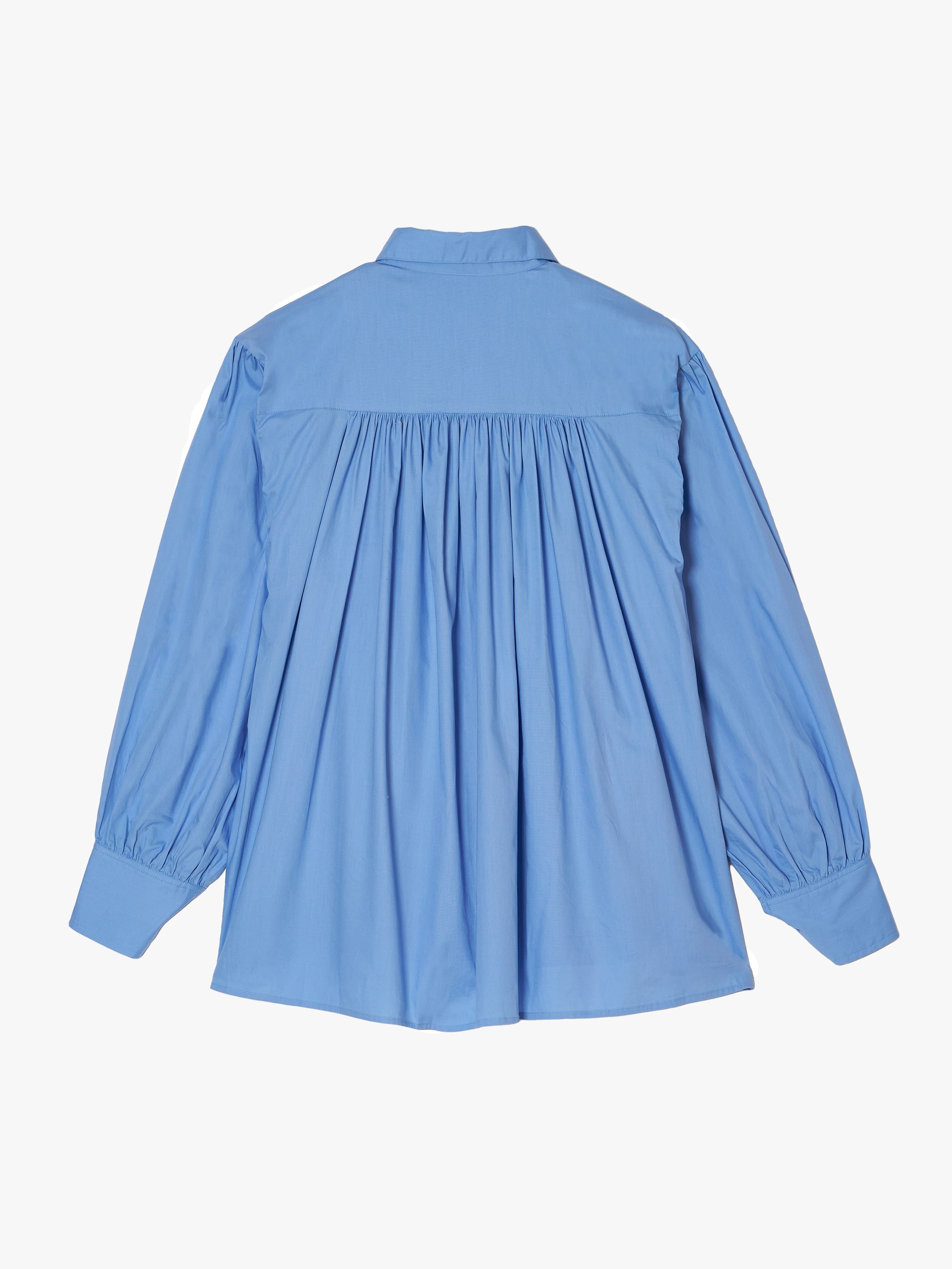 front frill shirts｜BLUE