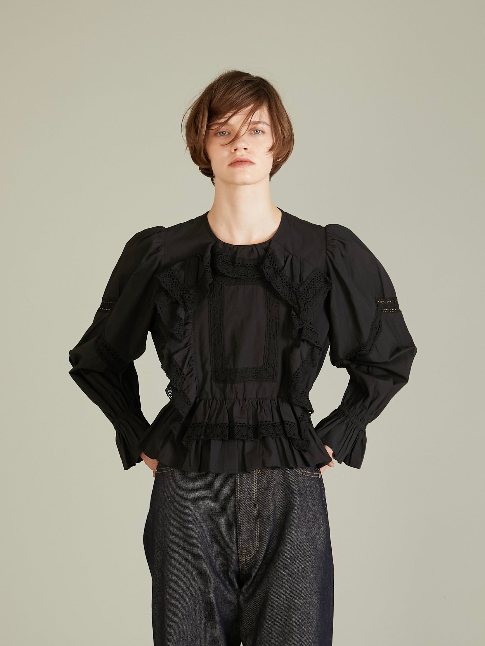 pillow case blouse｜WHITE