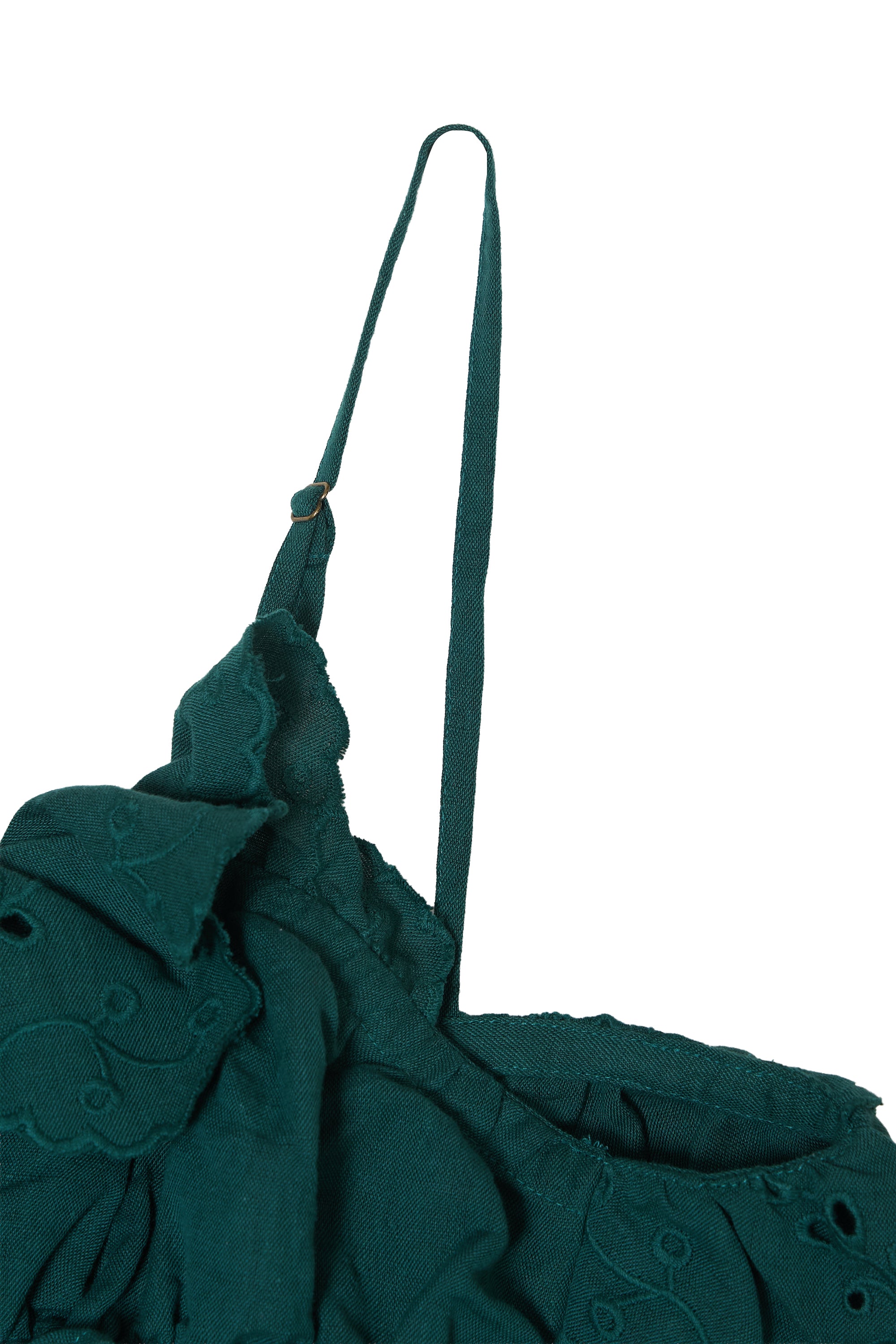 embroidery scallup bra｜GREEN