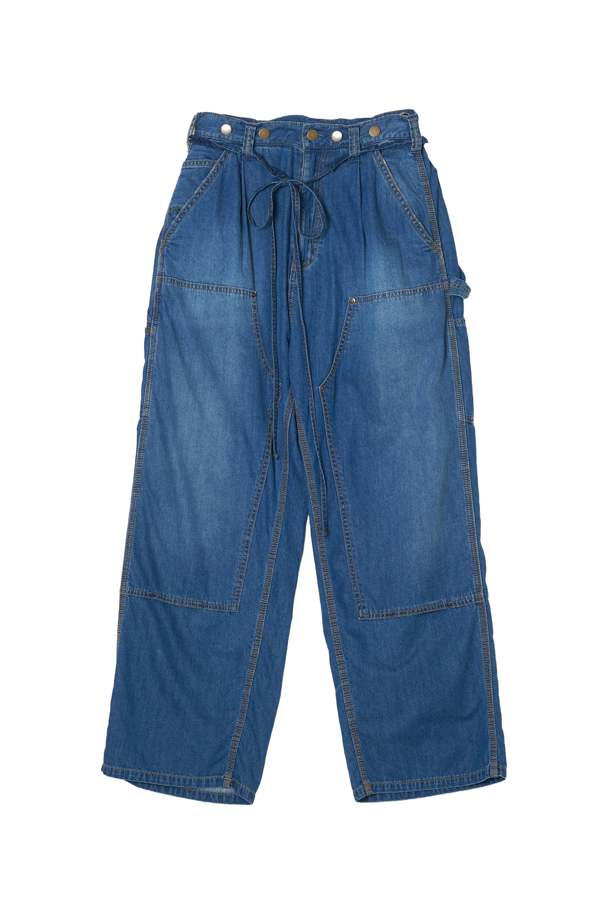 double knee denim｜BLUE