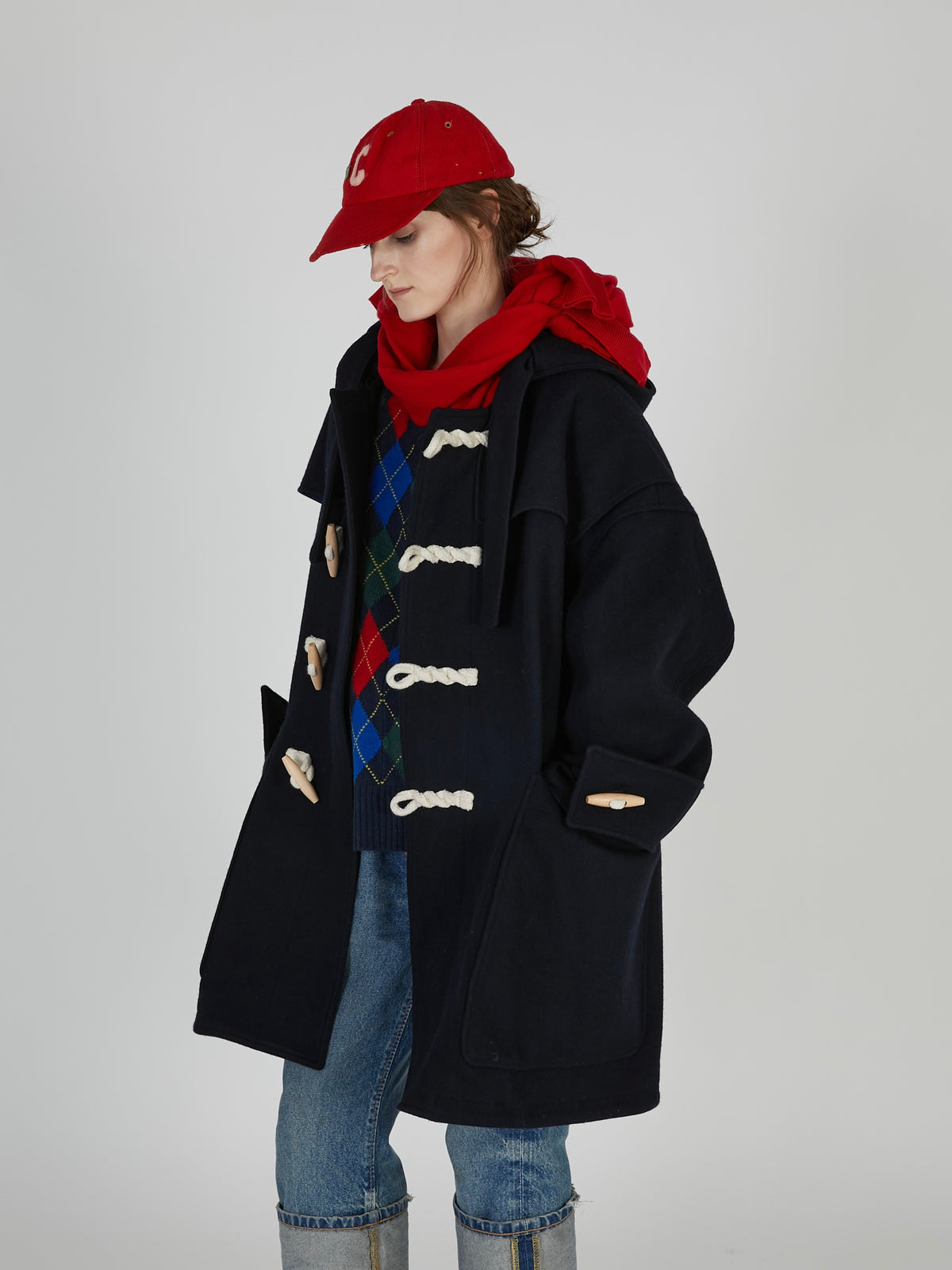 【griguri】monster duffle coat｜NAVY