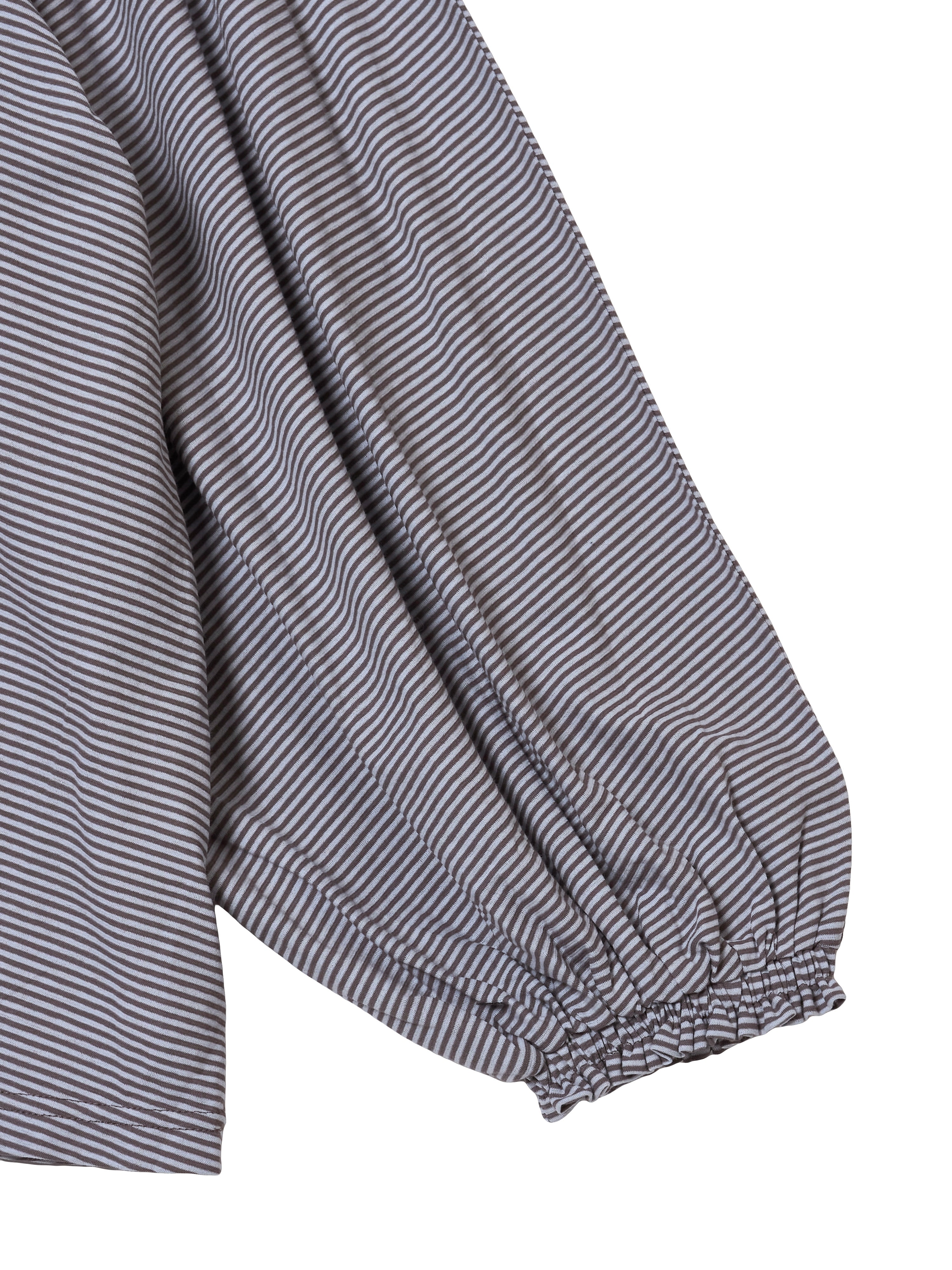 shirring border pullover｜GRAY