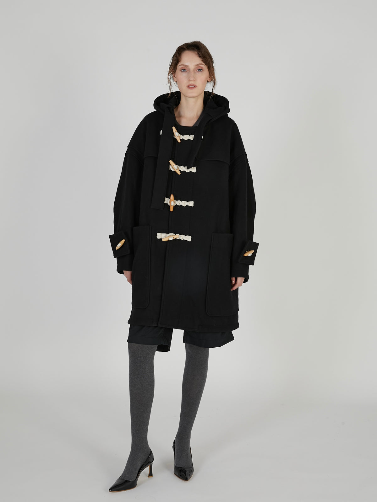 【griguri】monster duffle coat｜BLACK