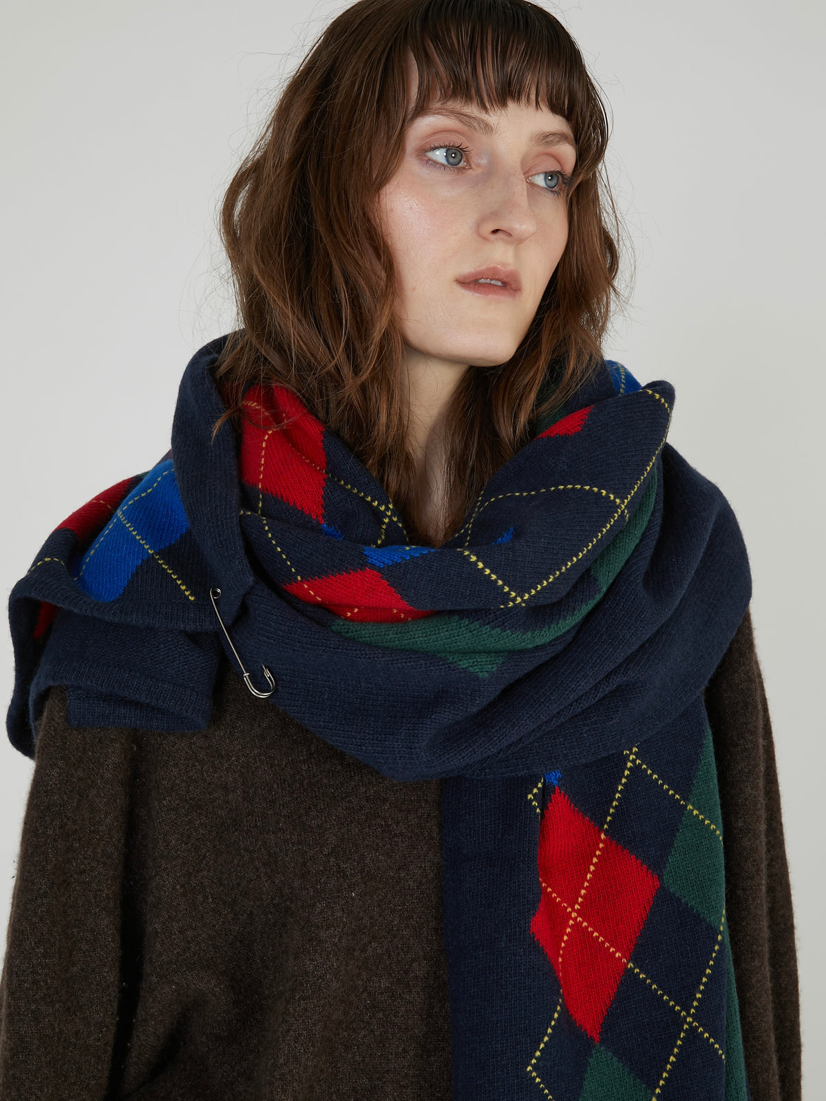 【griguri】argyle big stole｜MULTI