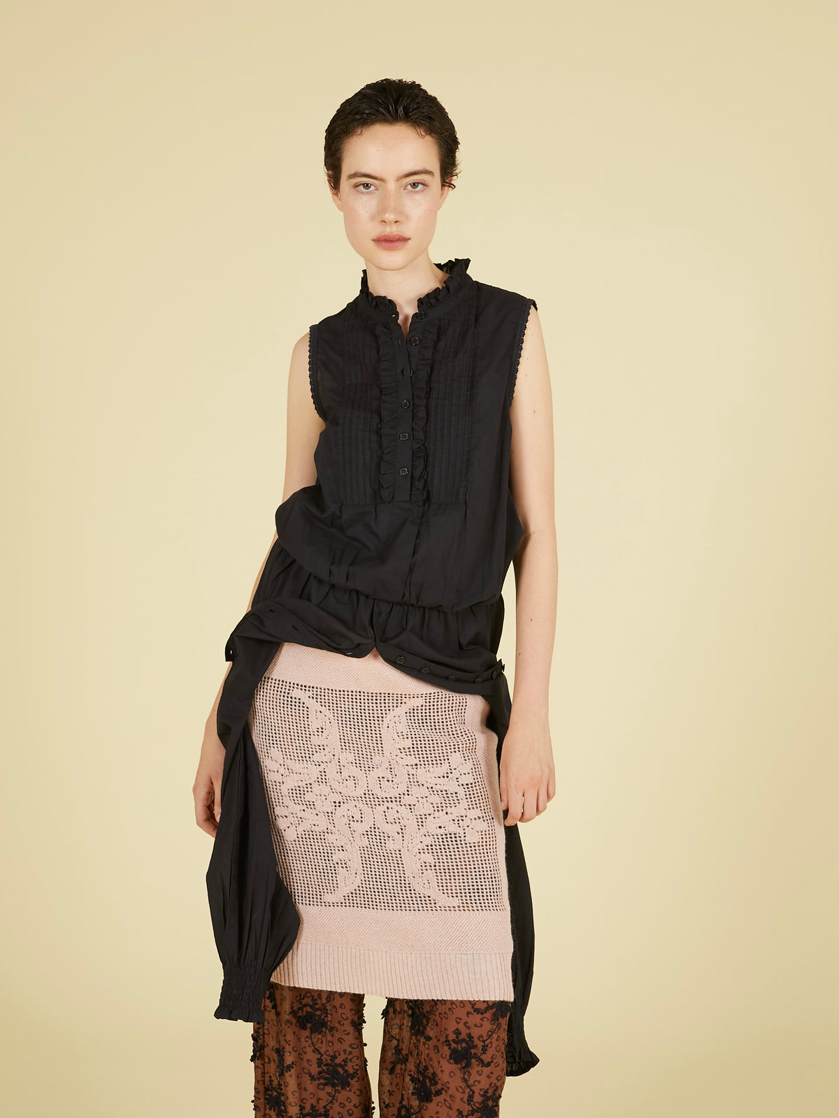 slow off blouse｜BLACK