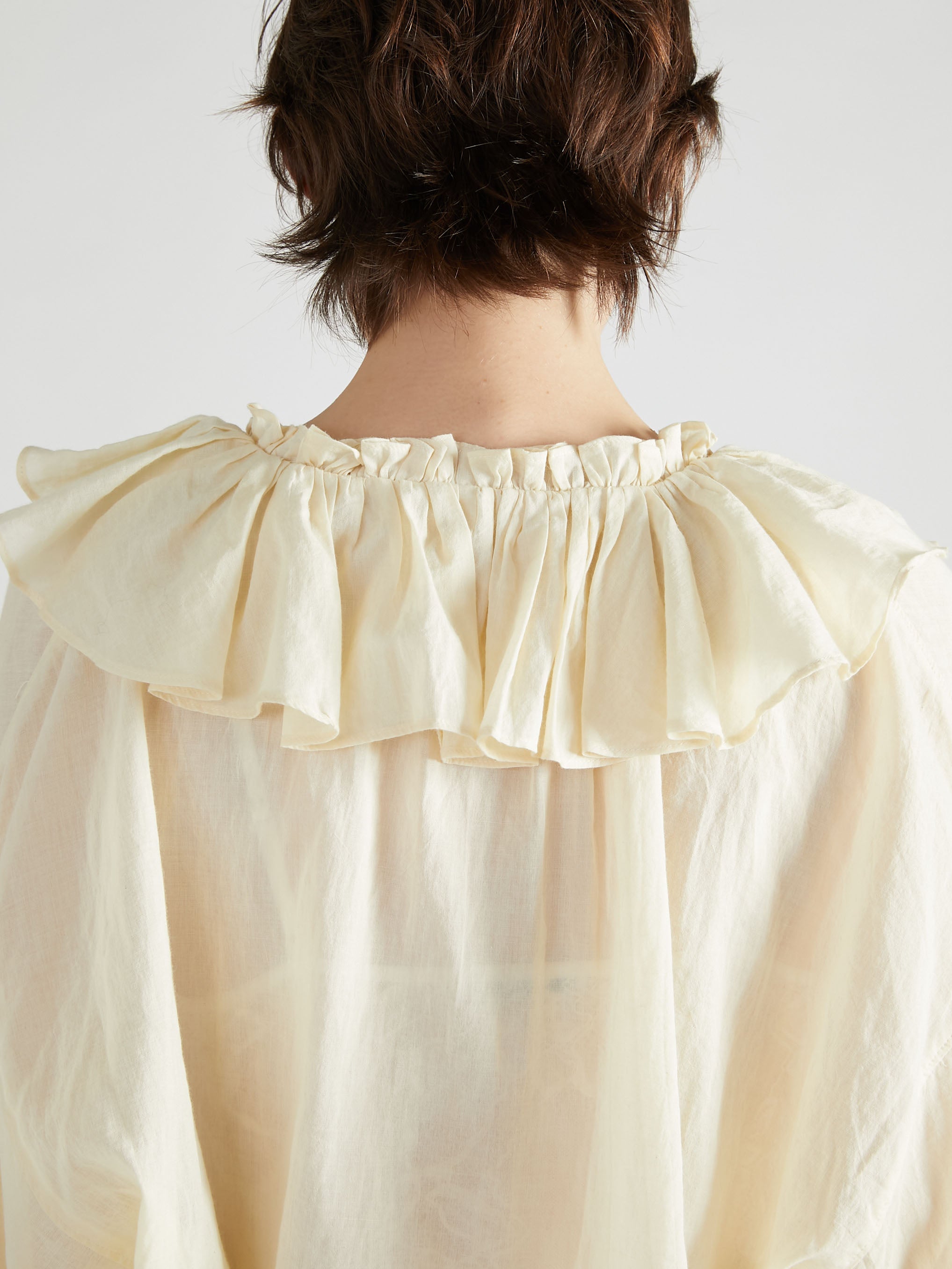 PELLICULE cotton ruffle frill blouse 値下げ cotton ruffle frill blouse｜PELLICULE | ぺリキュール