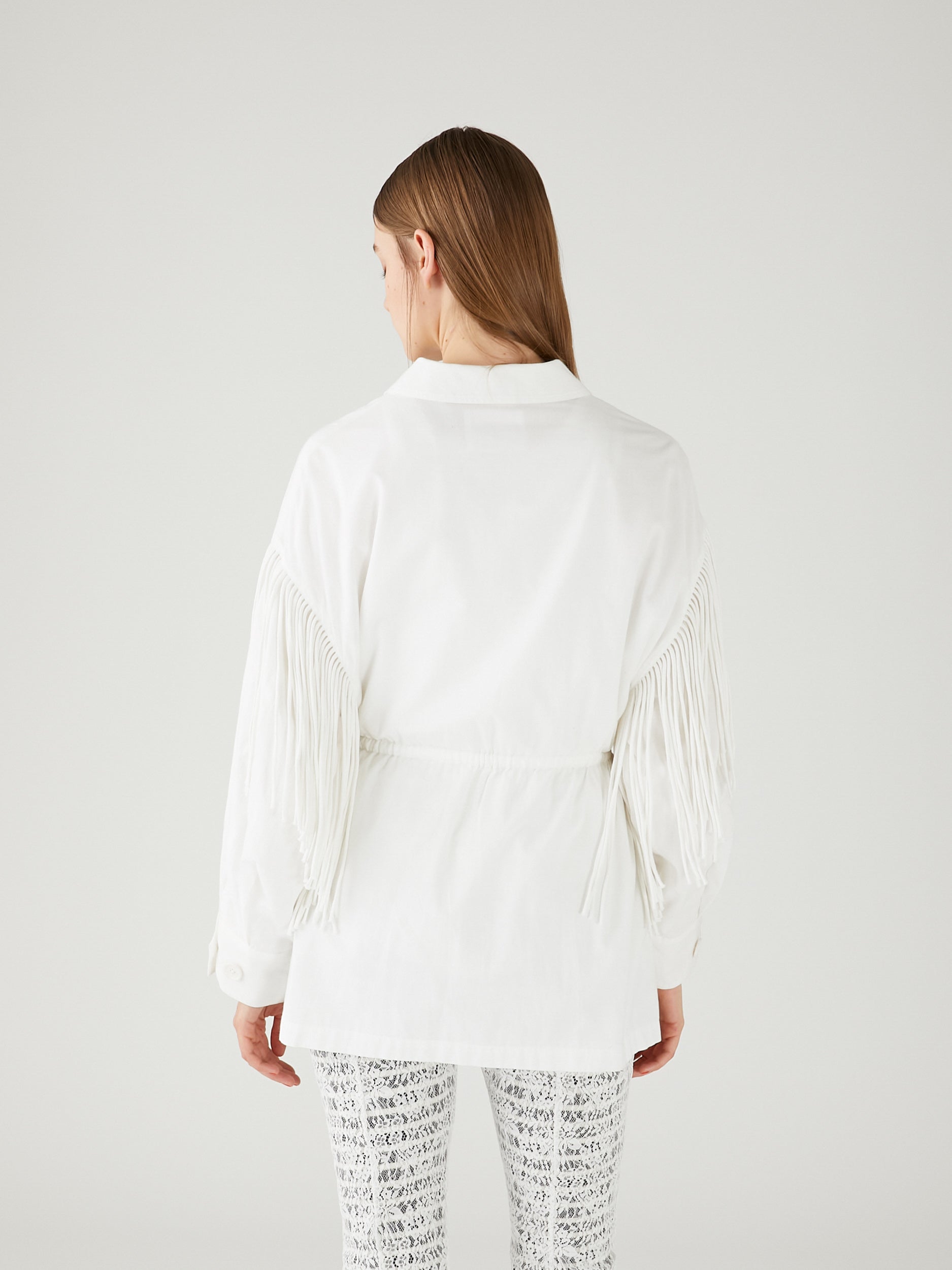 fringe M65 jacket ｜WHITE