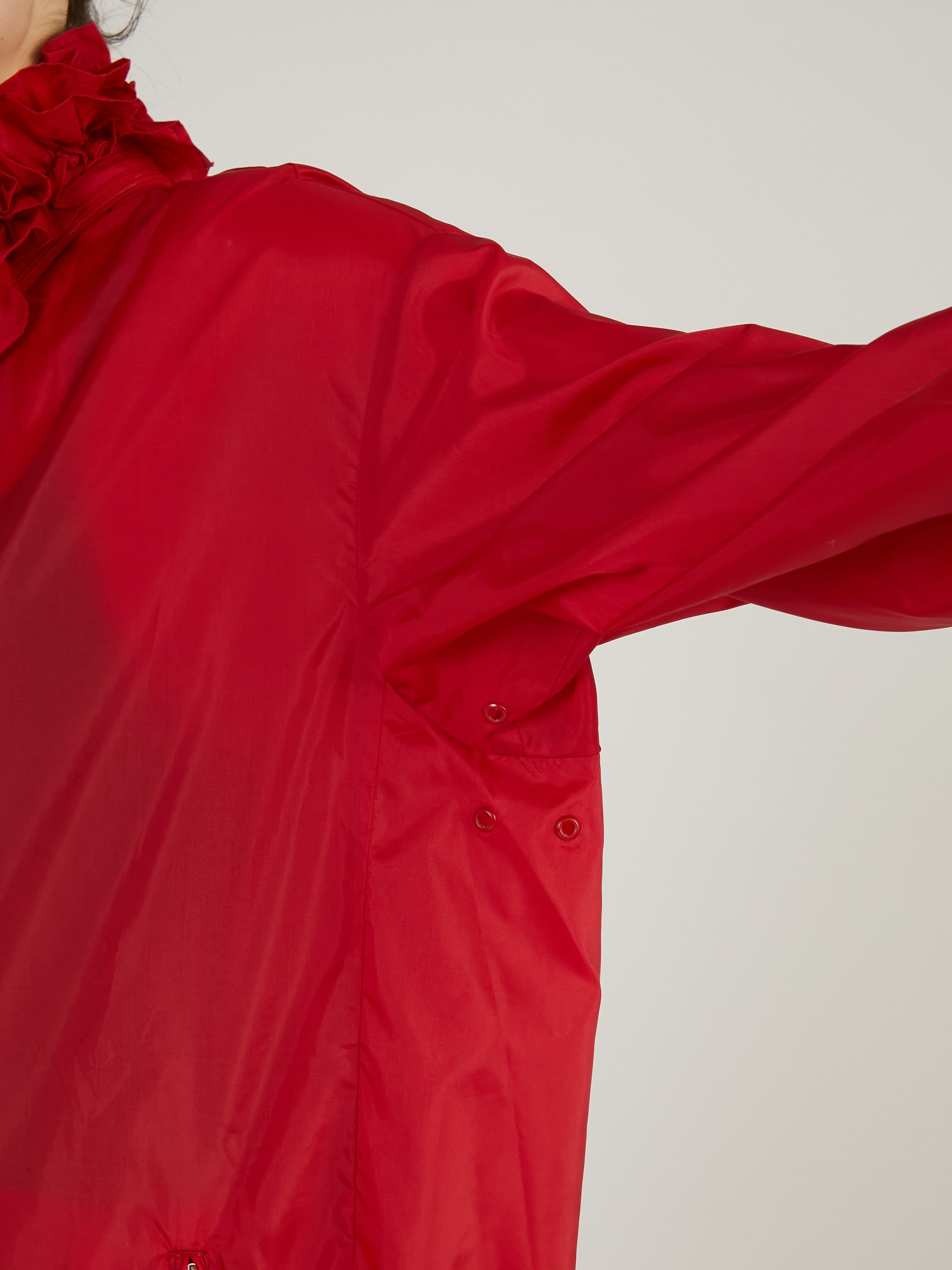 crinkle crinkle crinkle♡ウィンドブレーカー griguri】pocketable wind breaker｜RED
