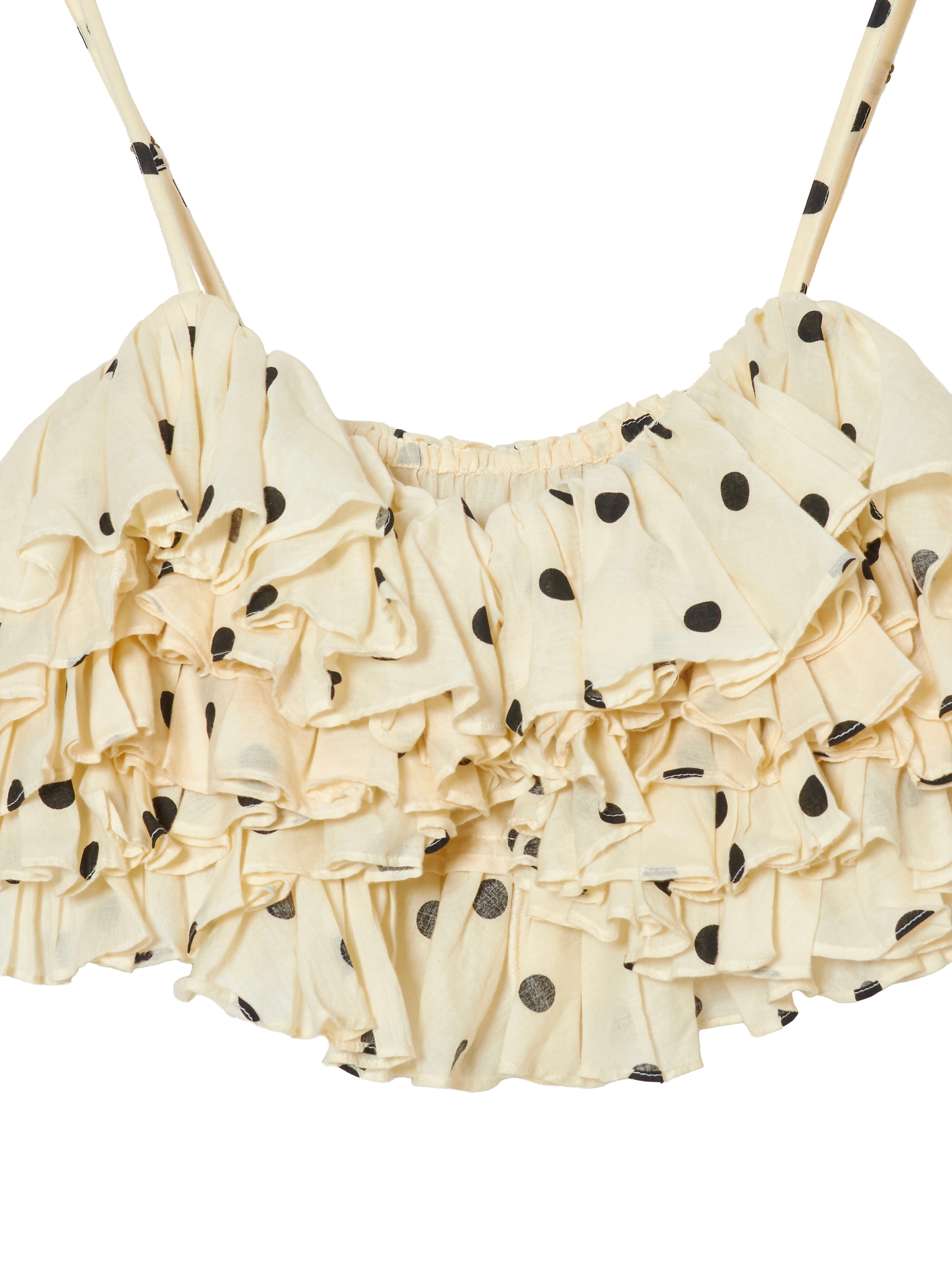 dot frill cami｜IVORY
