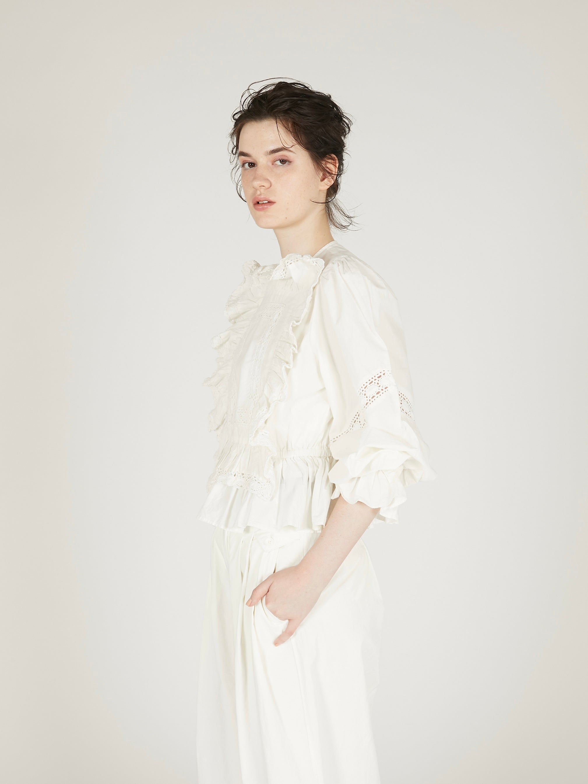 pillow case blouse｜WHITE