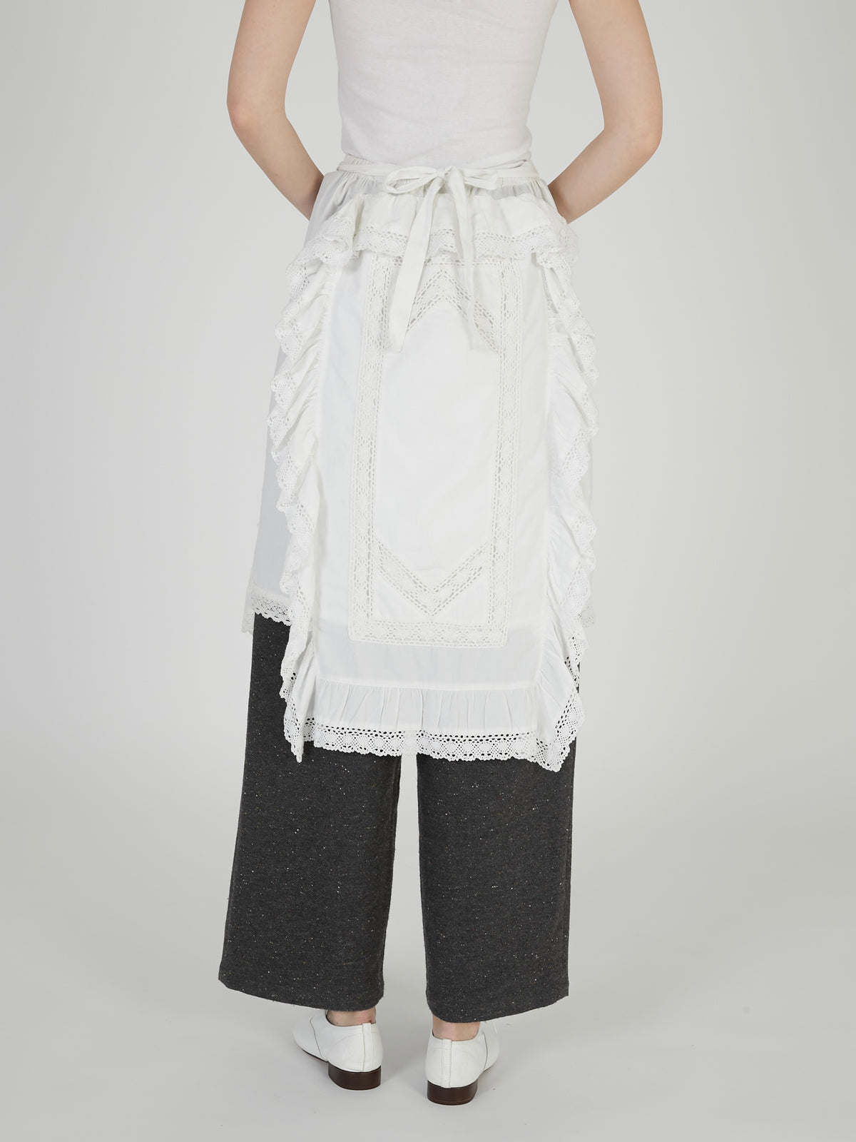rebuild apron skirt｜WHITE