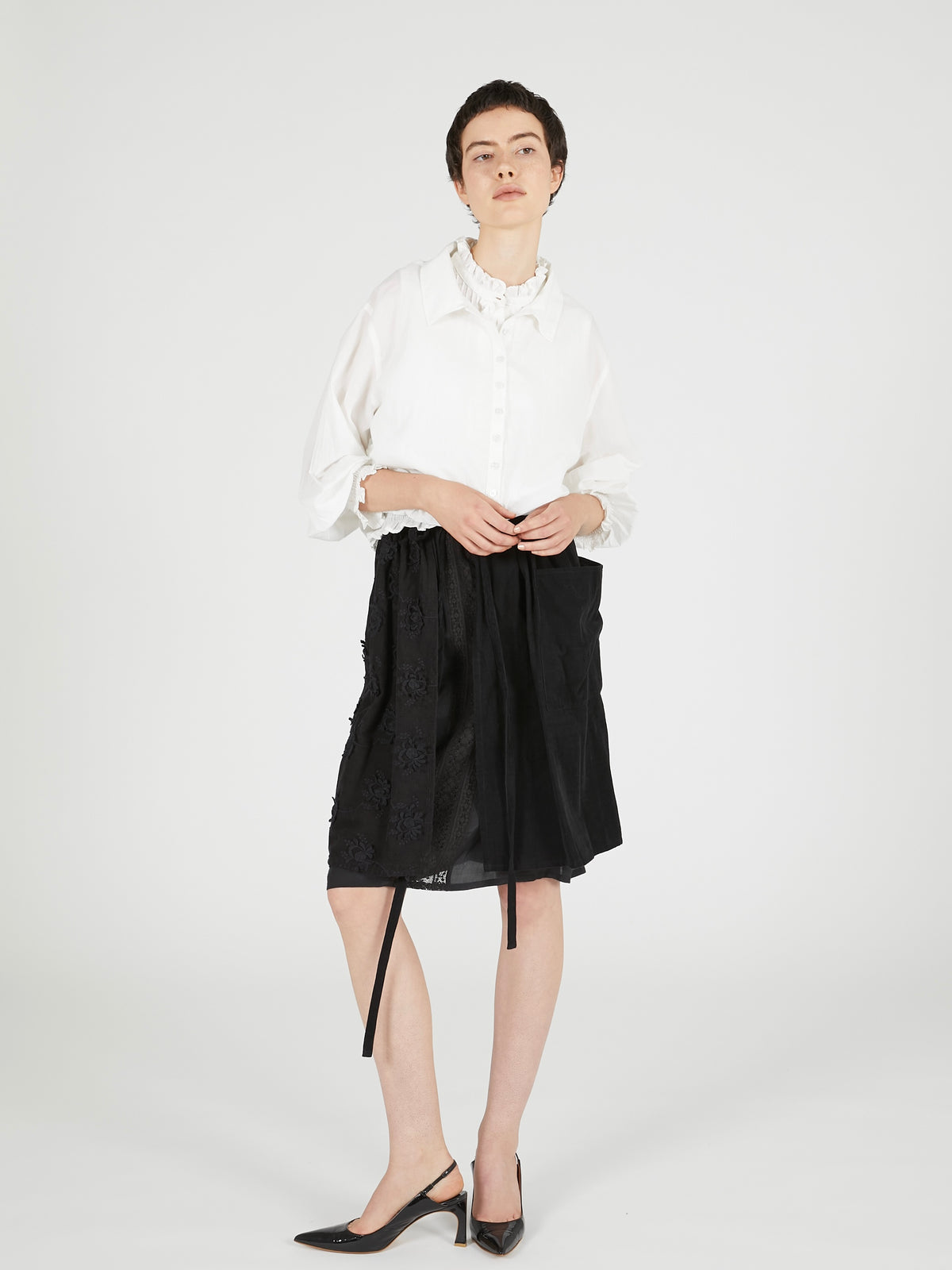 slow off blouse｜WHITE