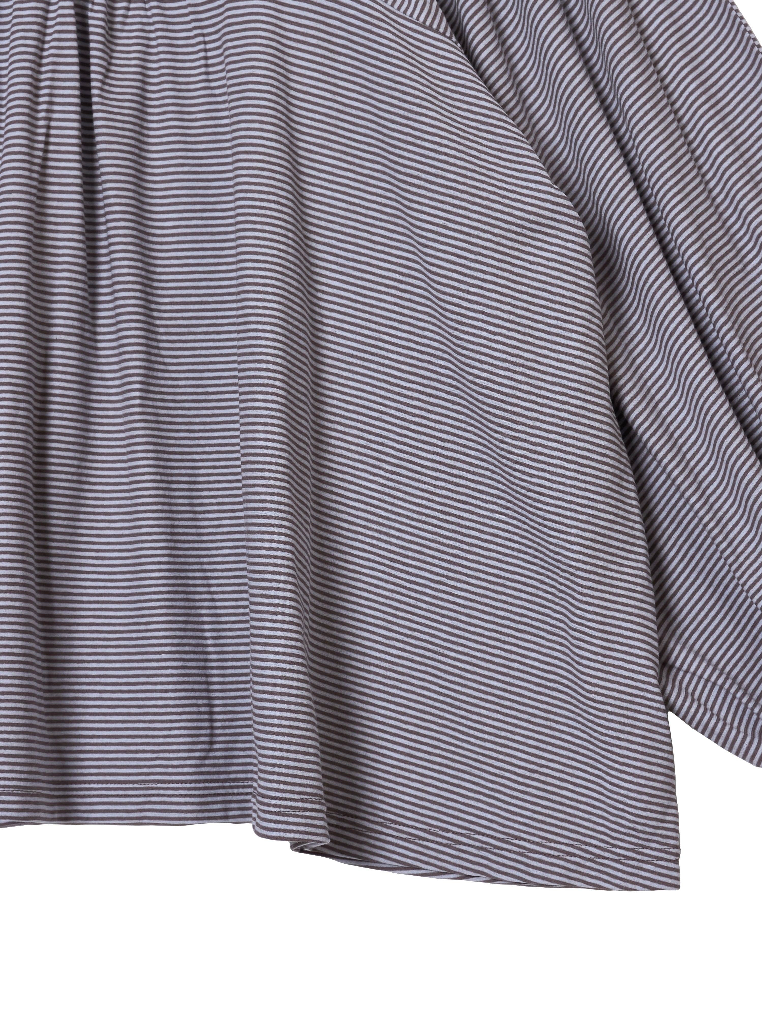 shirring border pullover｜GRAY