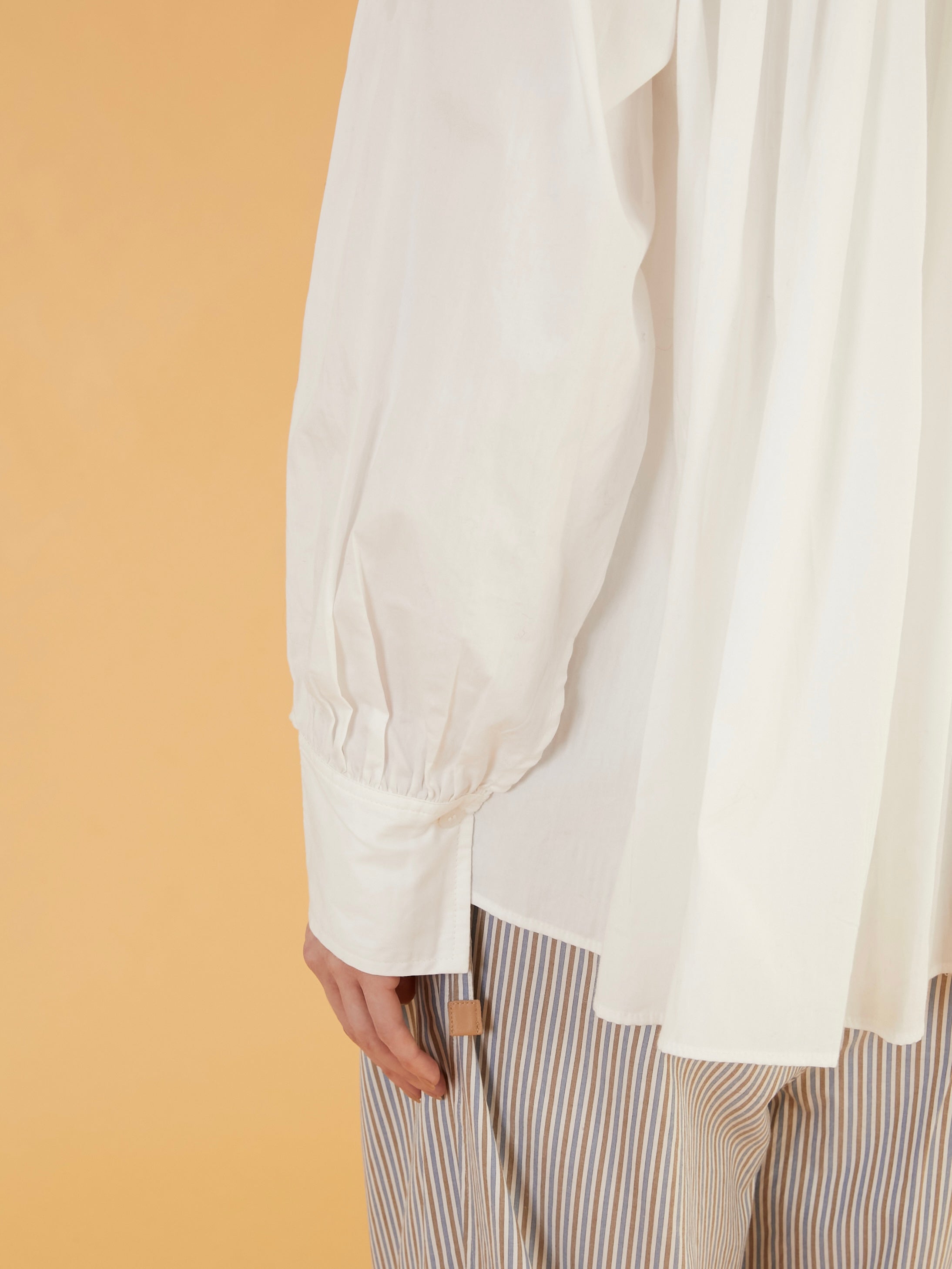 front frill shirts｜WHITE