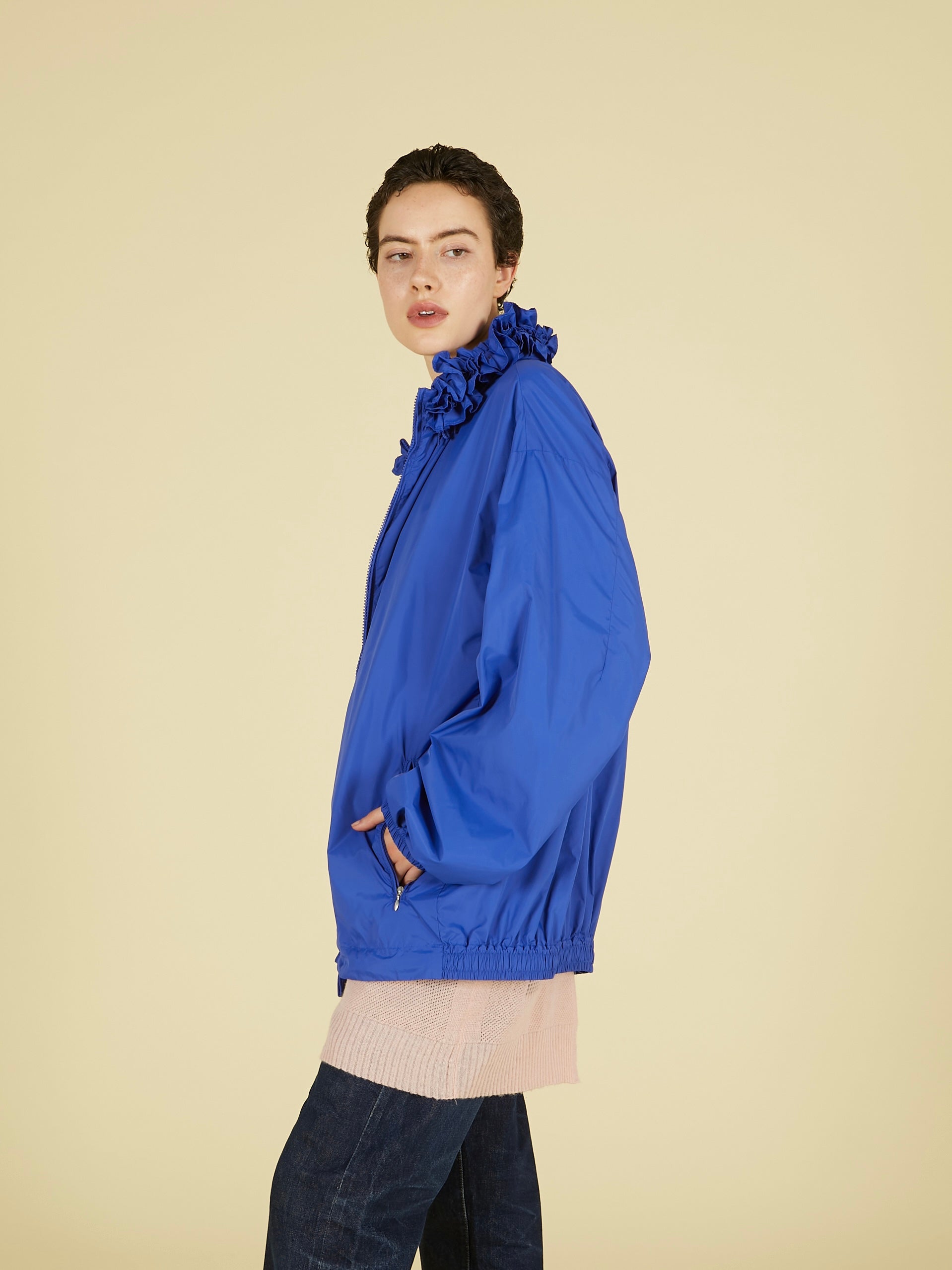 【griguri】pocketable wind breaker｜BLUE