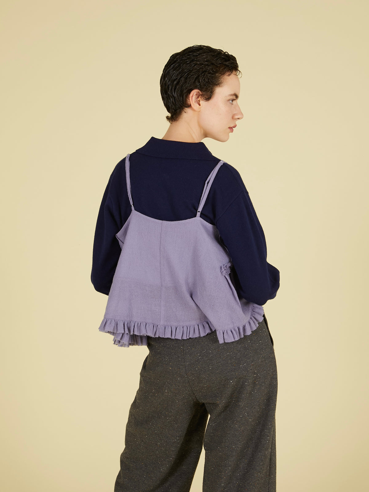 frill monster cami｜PURPLE