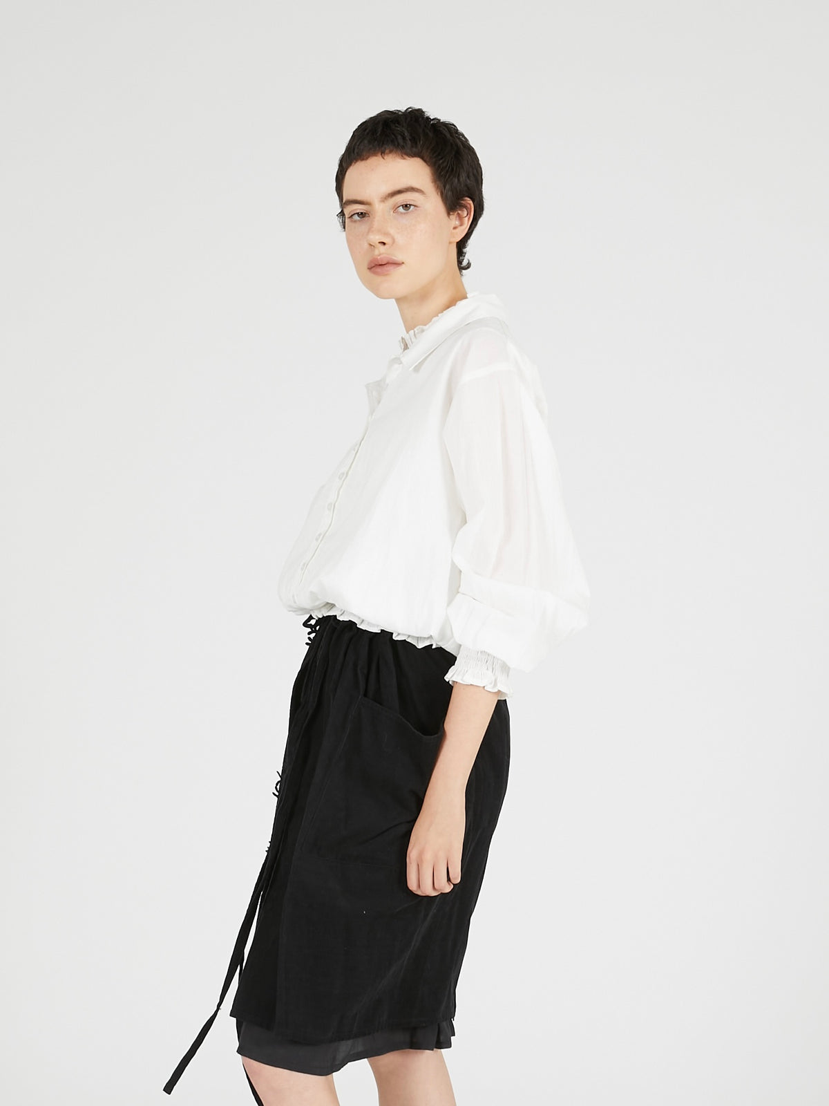 slow off blouse｜WHITE