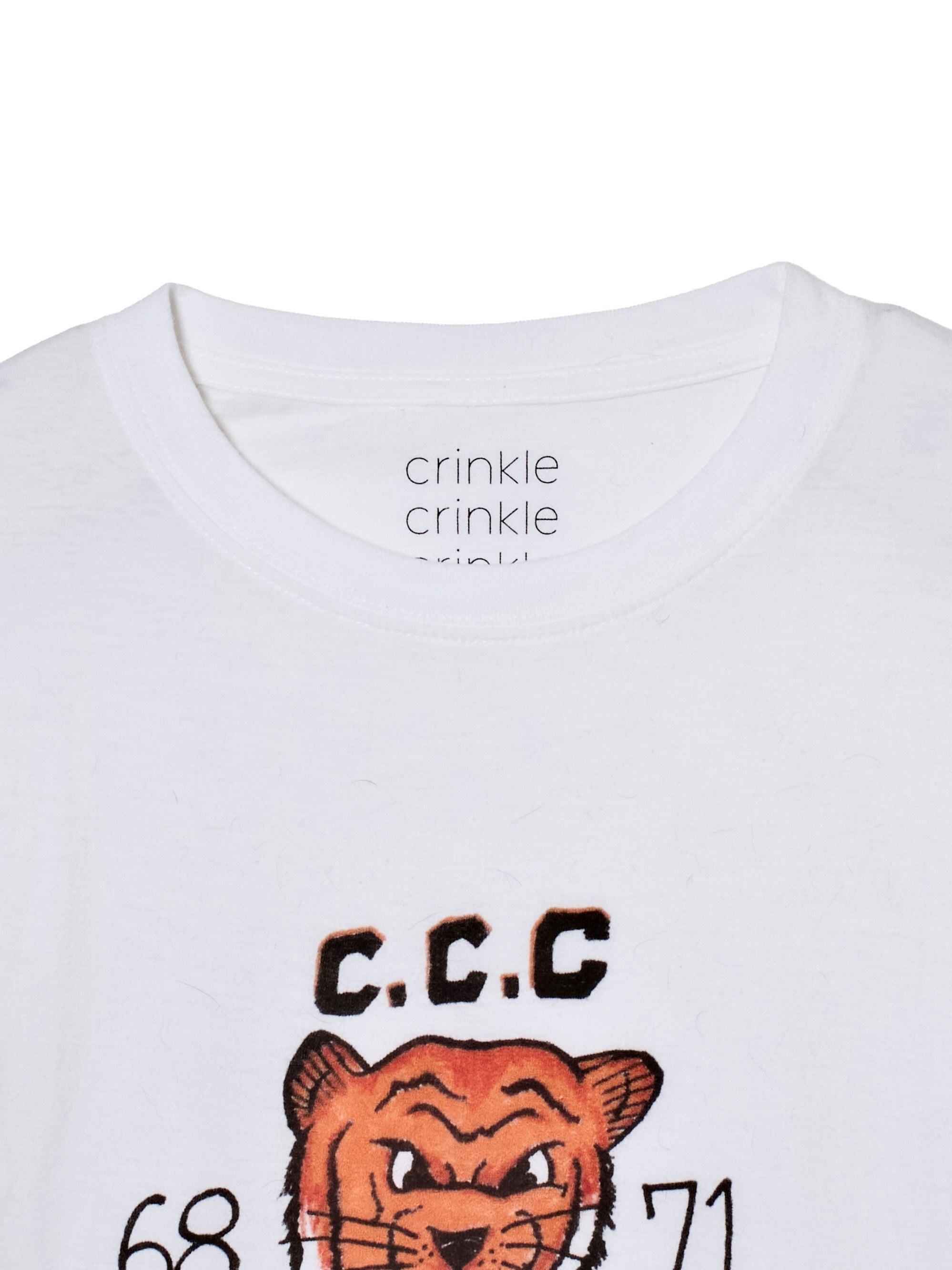 drawing print T shirts ｜ORANGE