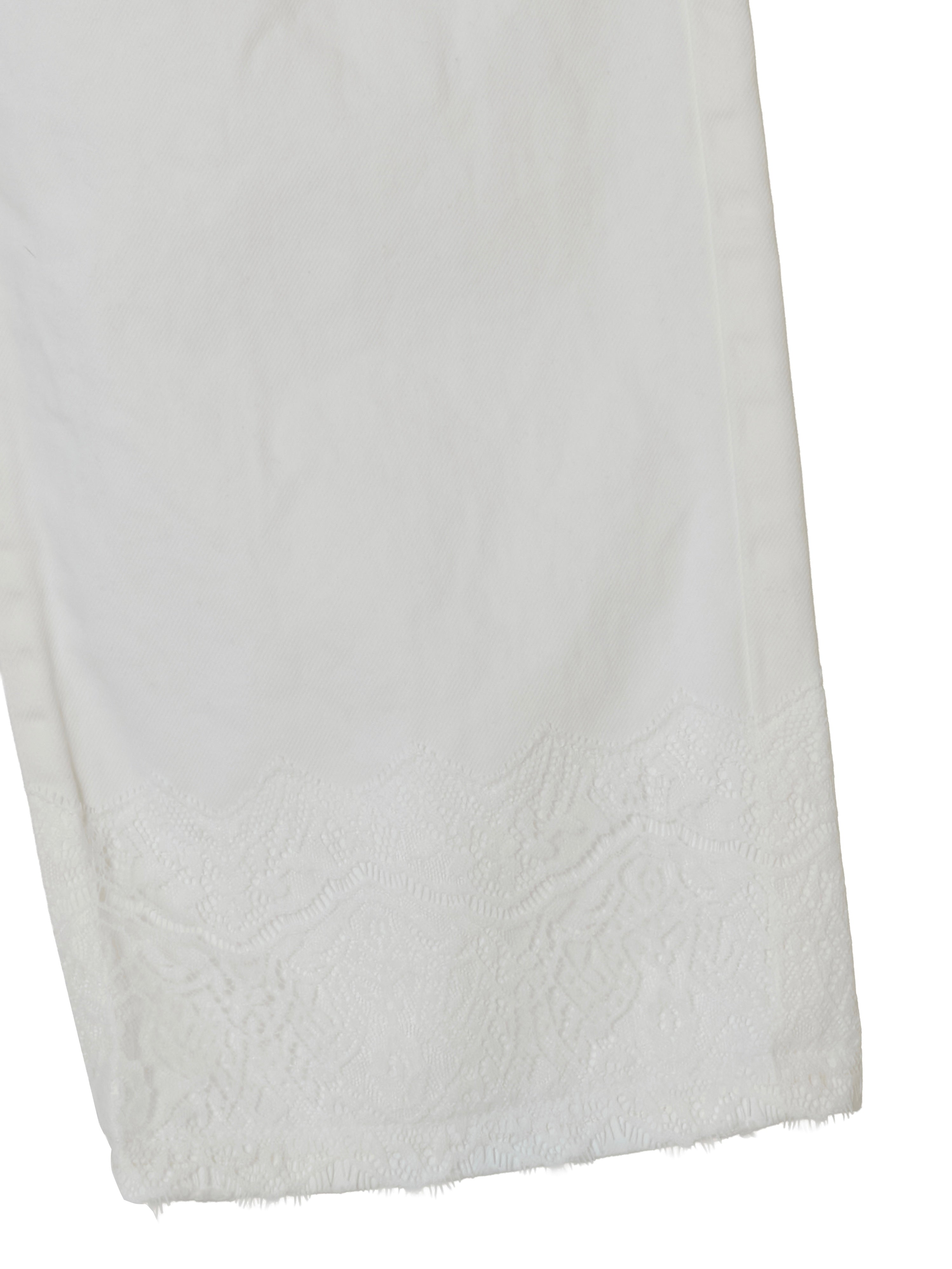 ×JOHNBULL  lace damage denim ｜WHITE