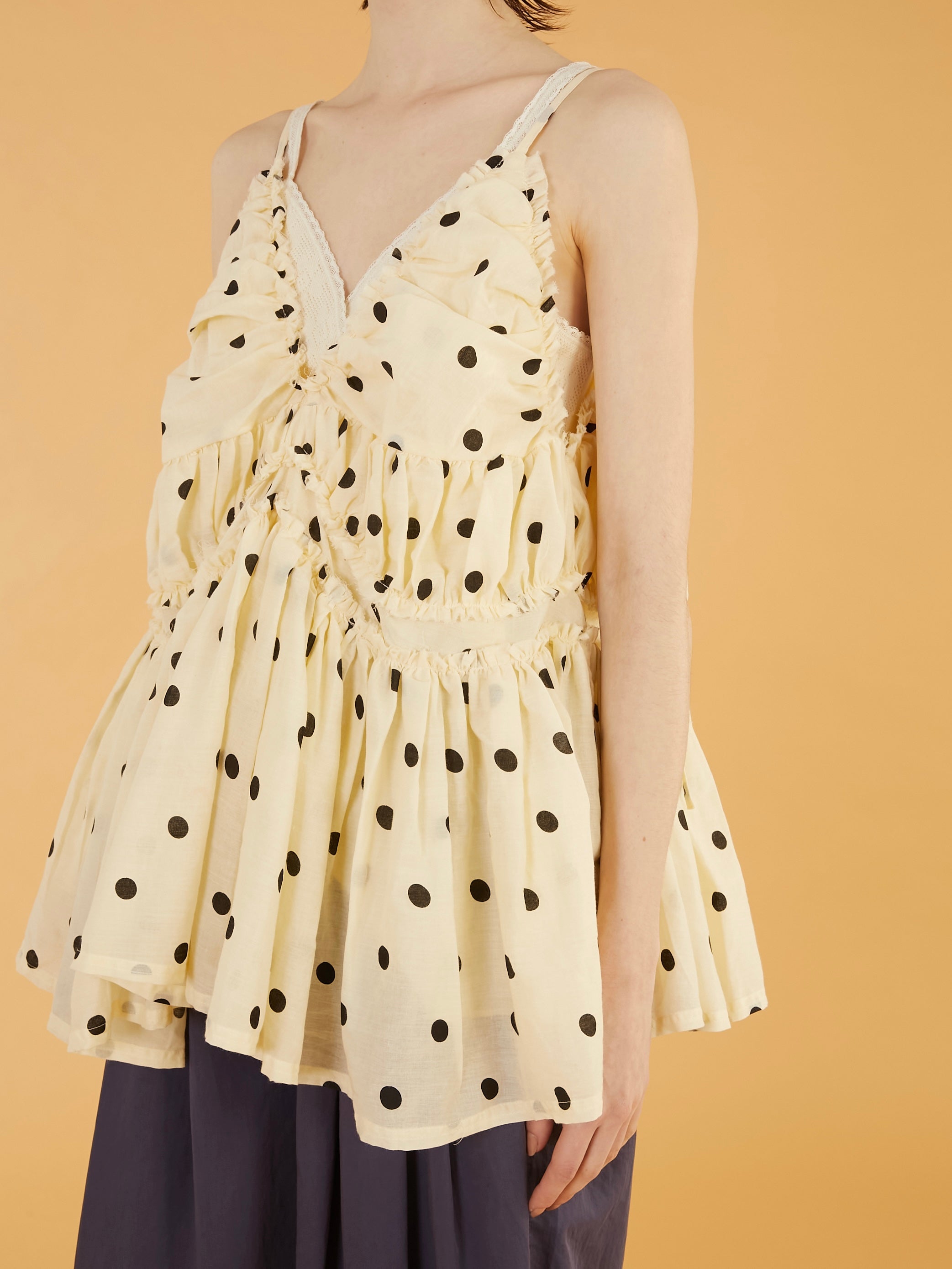 frill gather volume camisole｜DOT