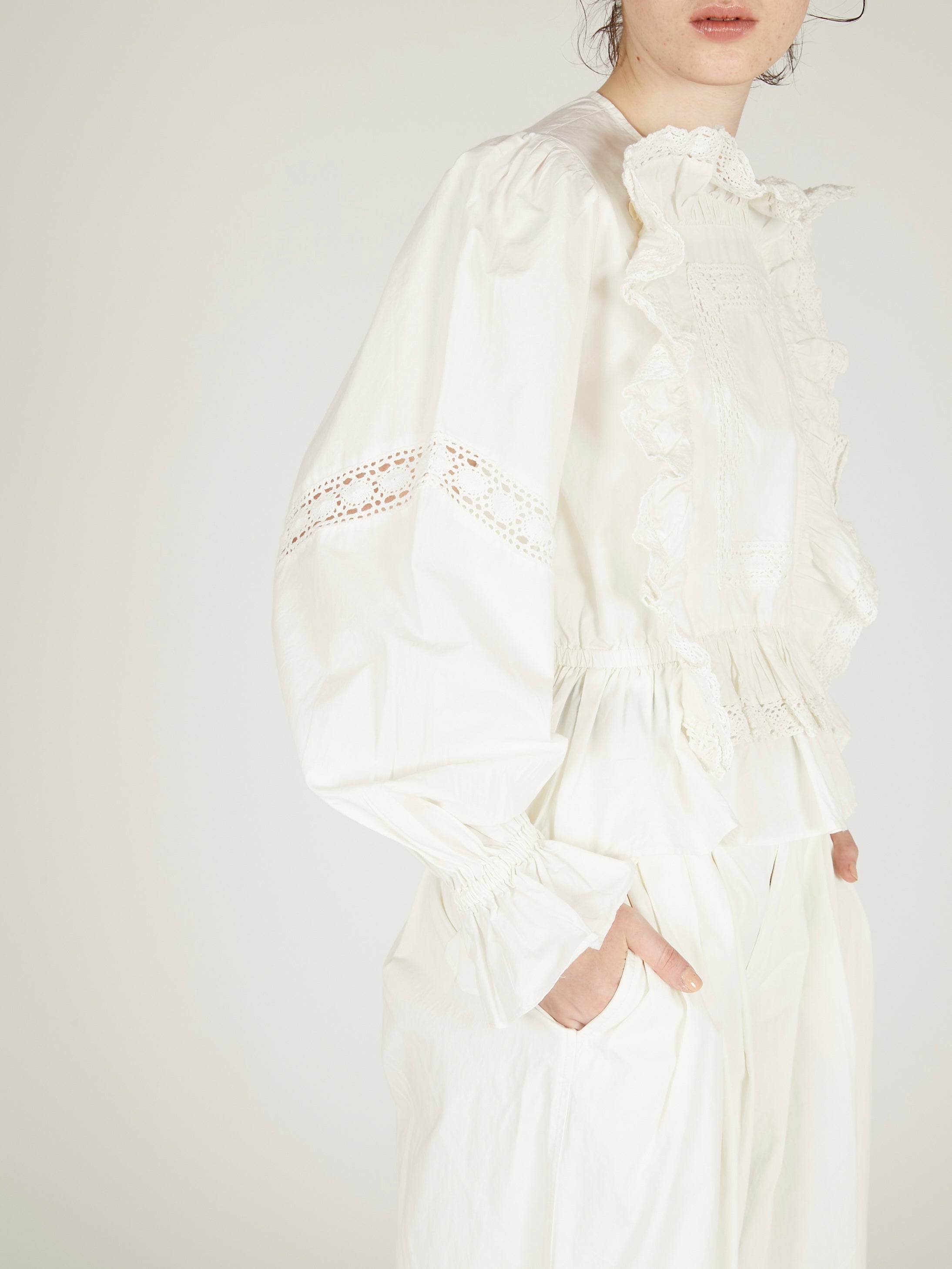 pillow case blouse｜WHITE