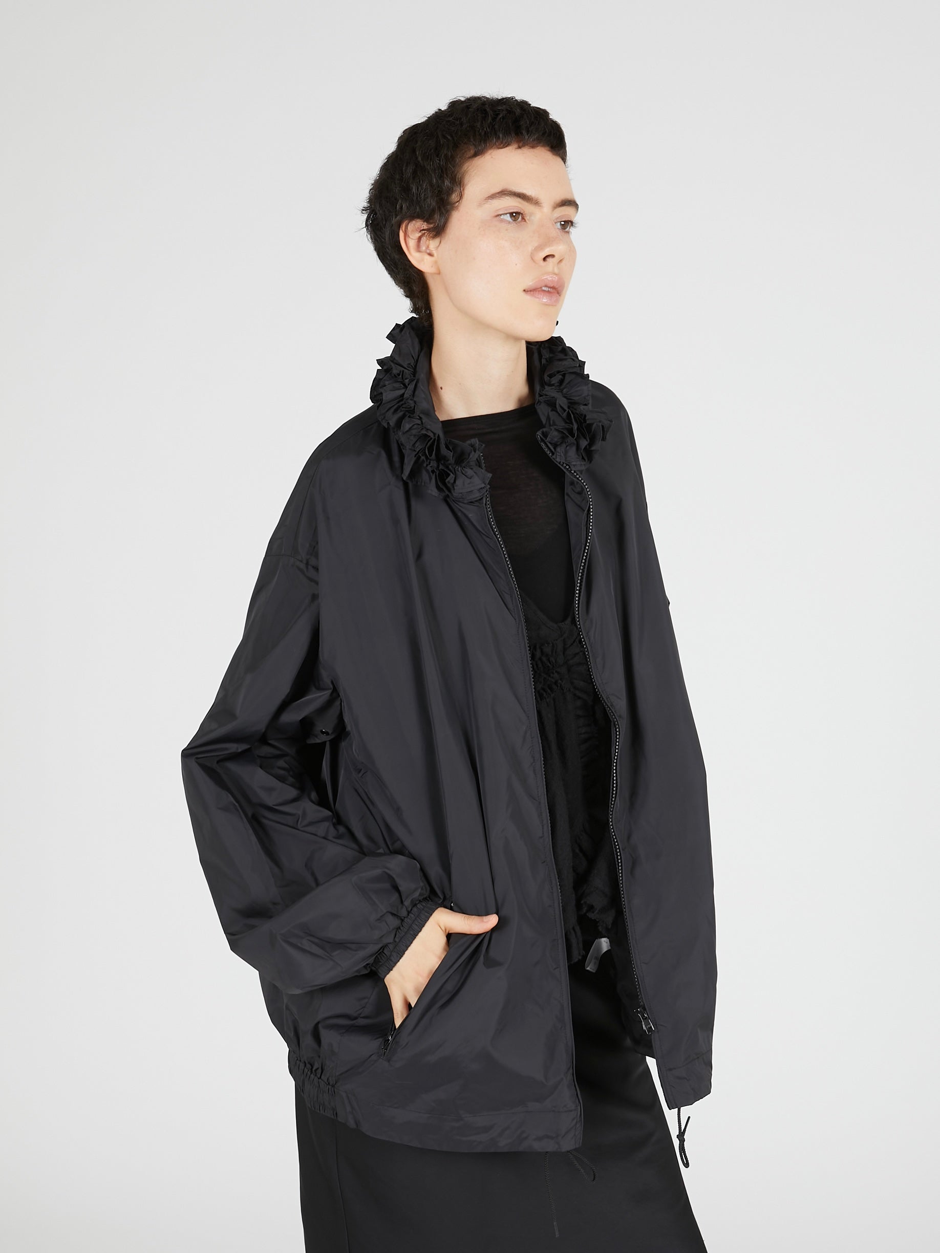 【griguri】pocketable wind breaker｜BLACK
