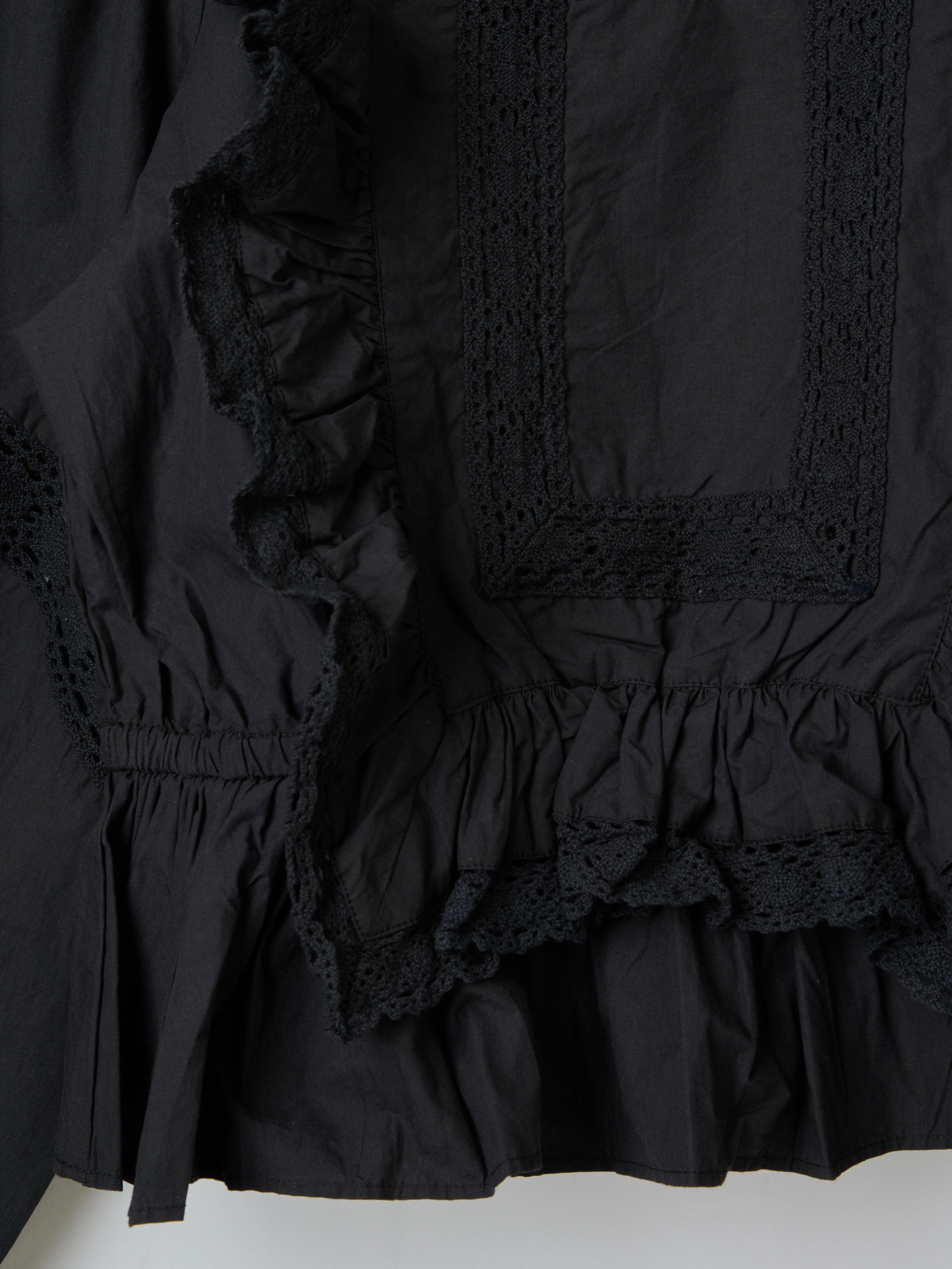 pillow case blouse｜BLACK