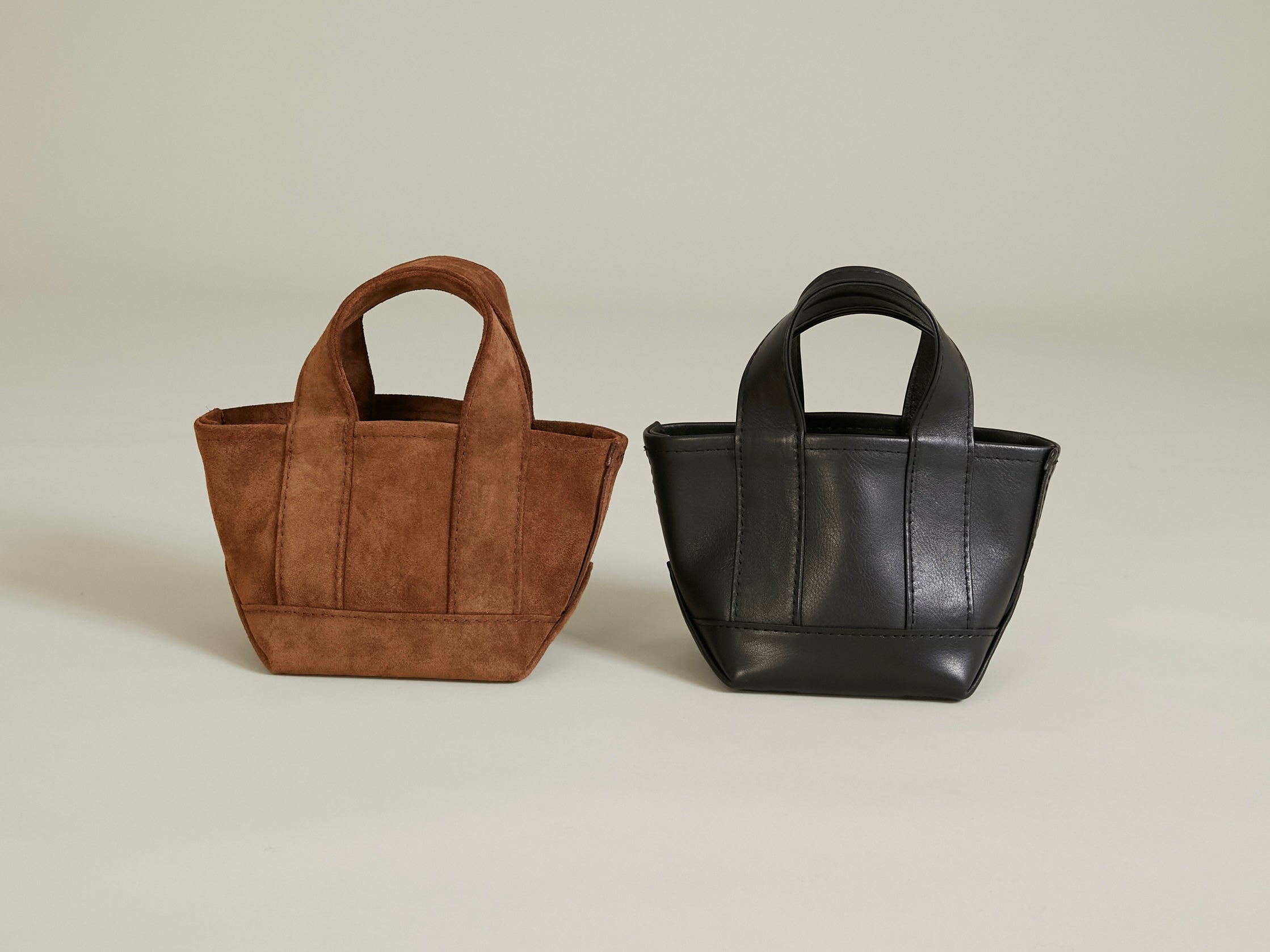 × KOOKY ZOO leather mini tote｜BROWN