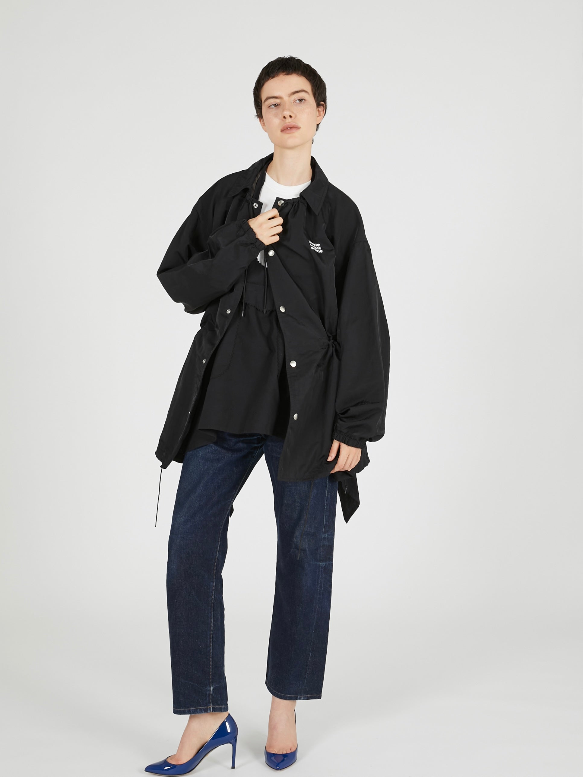 gather monster coach jacket｜BLACK