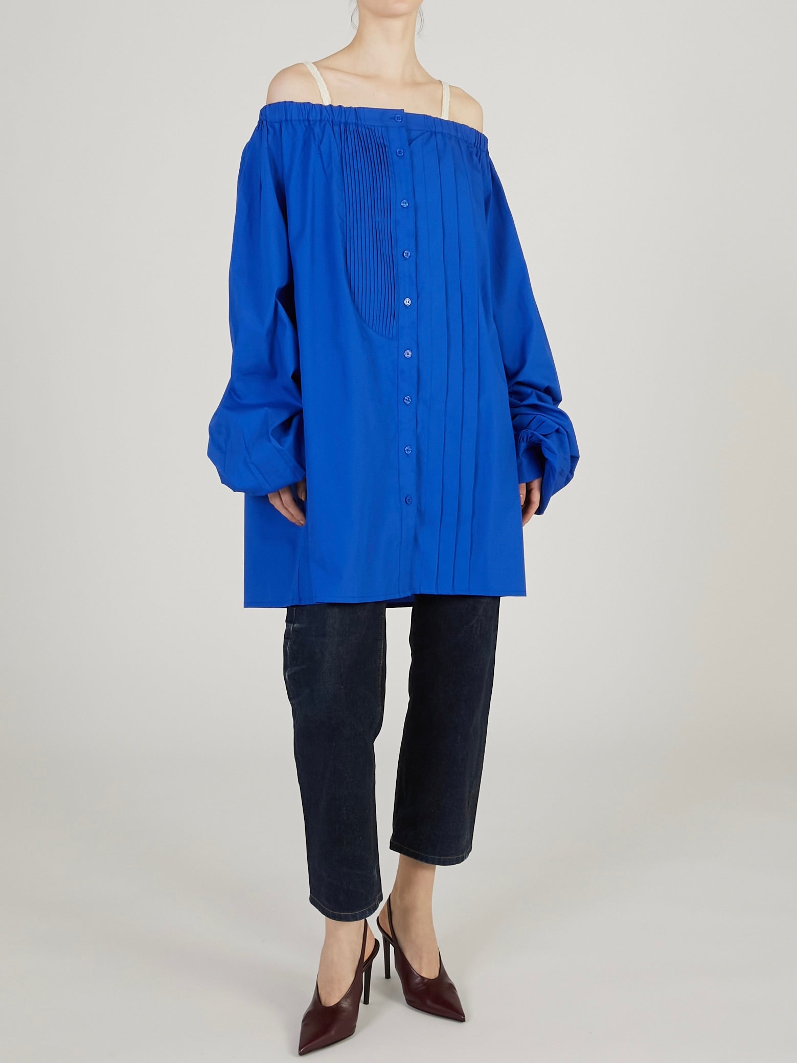 multiway grandpa shirts｜BLUE