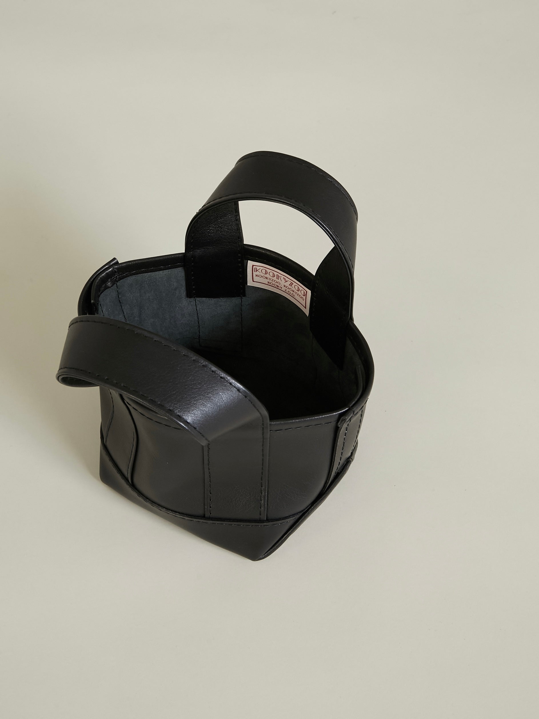 KOOKY ZOO leather mini tote｜BLACK
