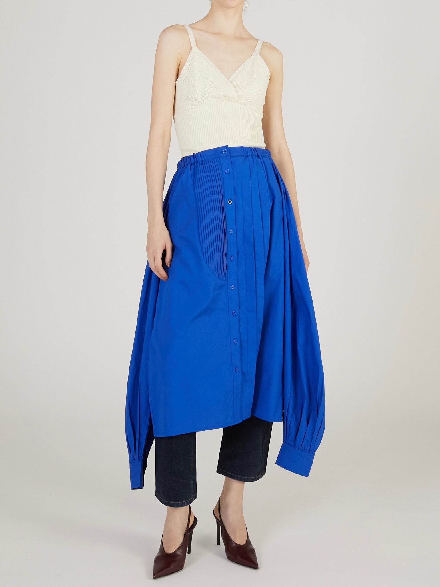 multiway grandpa shirts｜BLUE