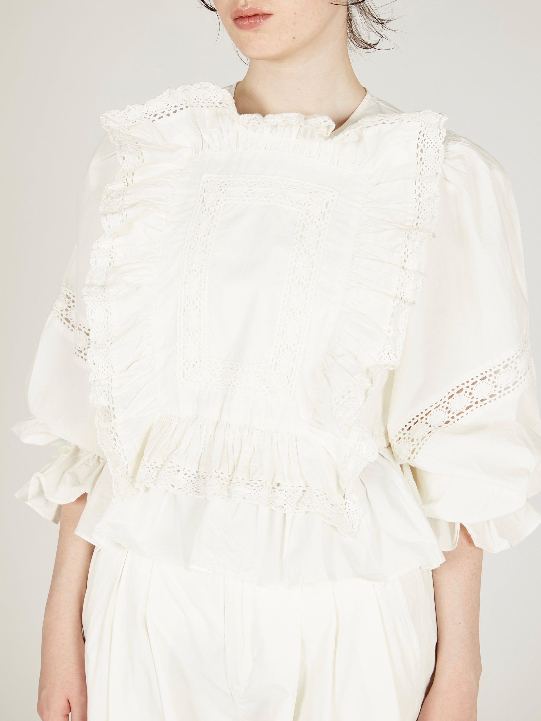 pillow case blouse｜WHITE
