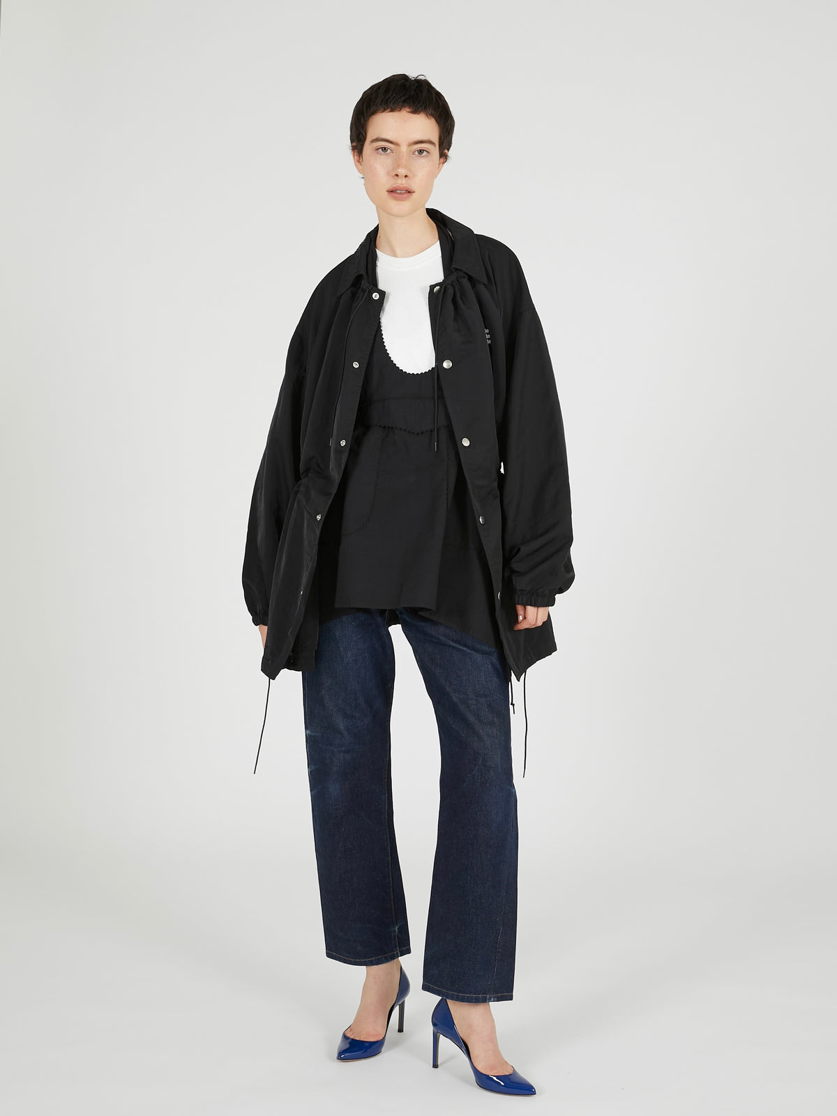 gather monster coach jacket｜BLACK