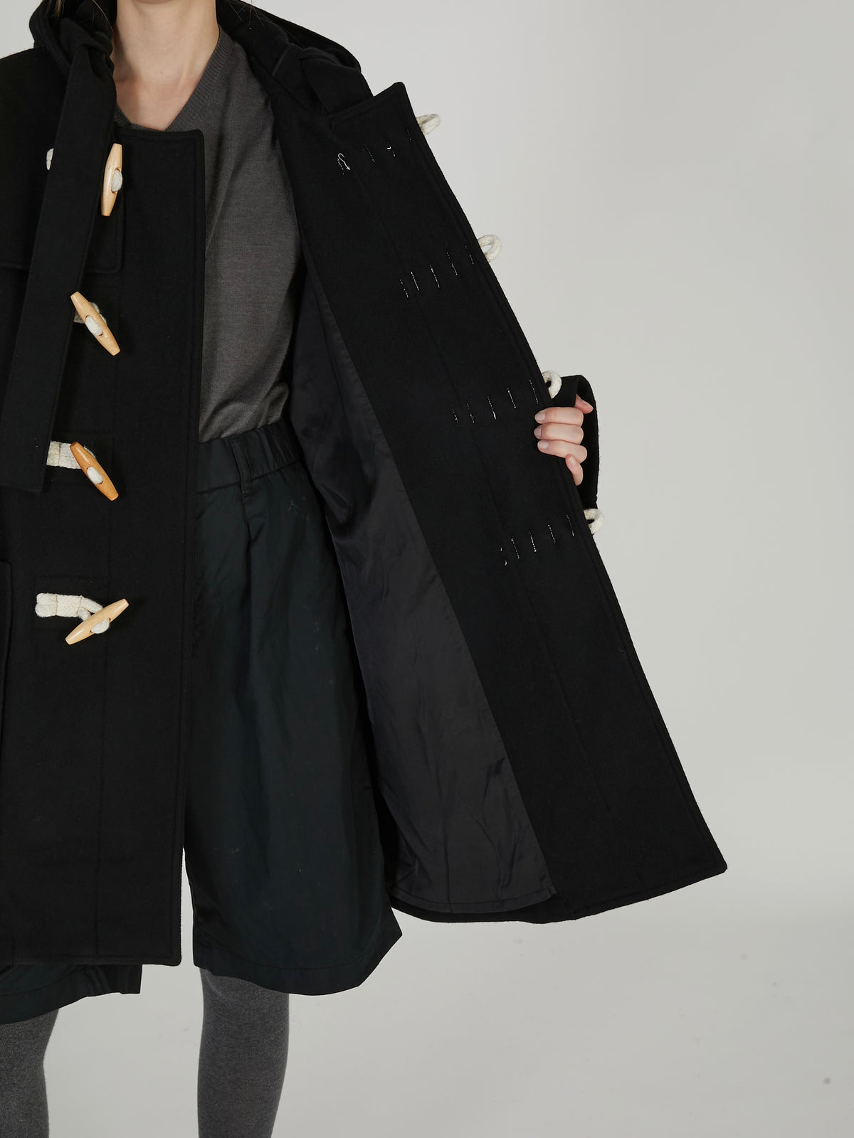 【griguri】monster duffle coat｜BLACK