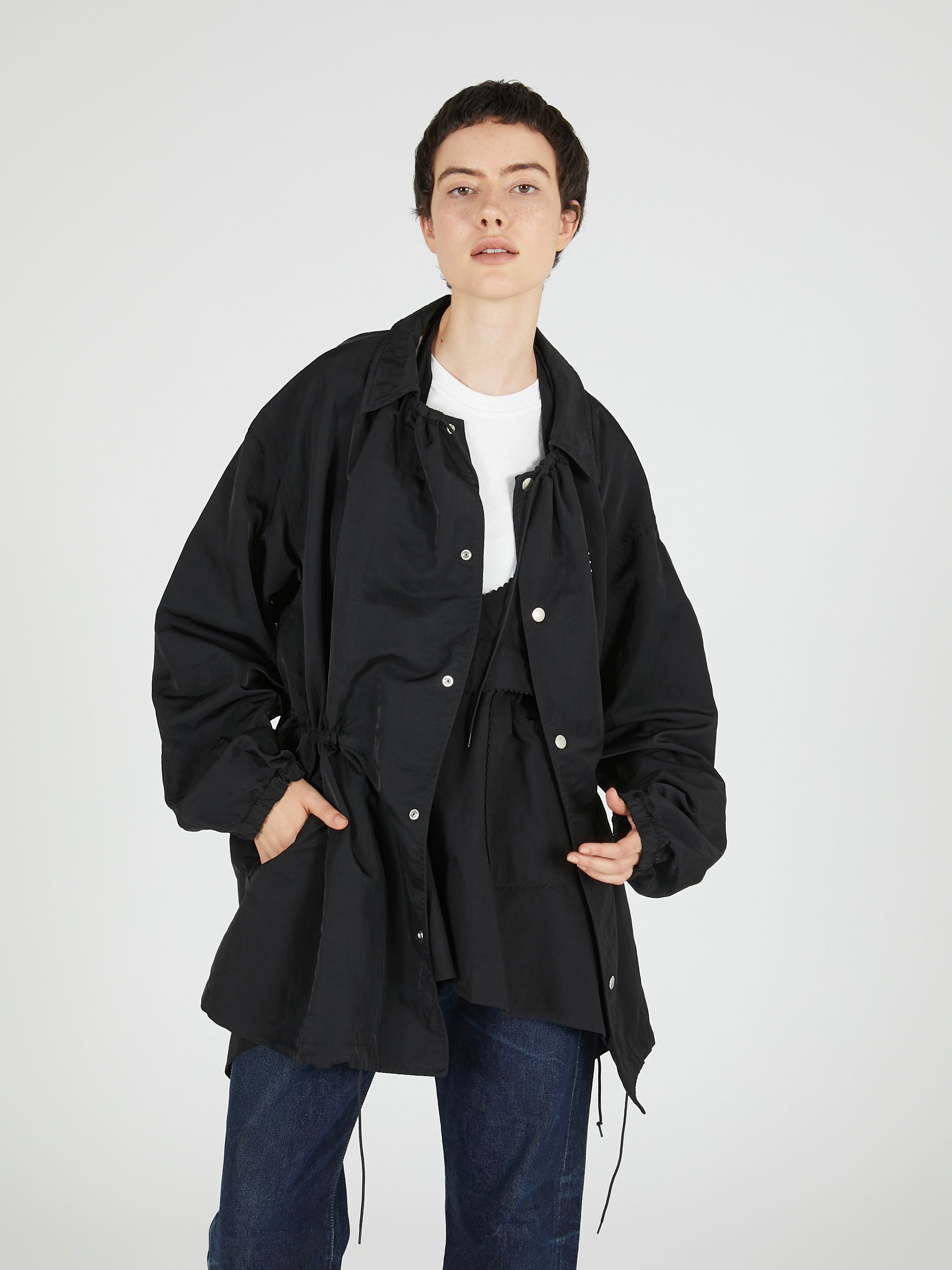gather monster coach jacket｜BLACK
