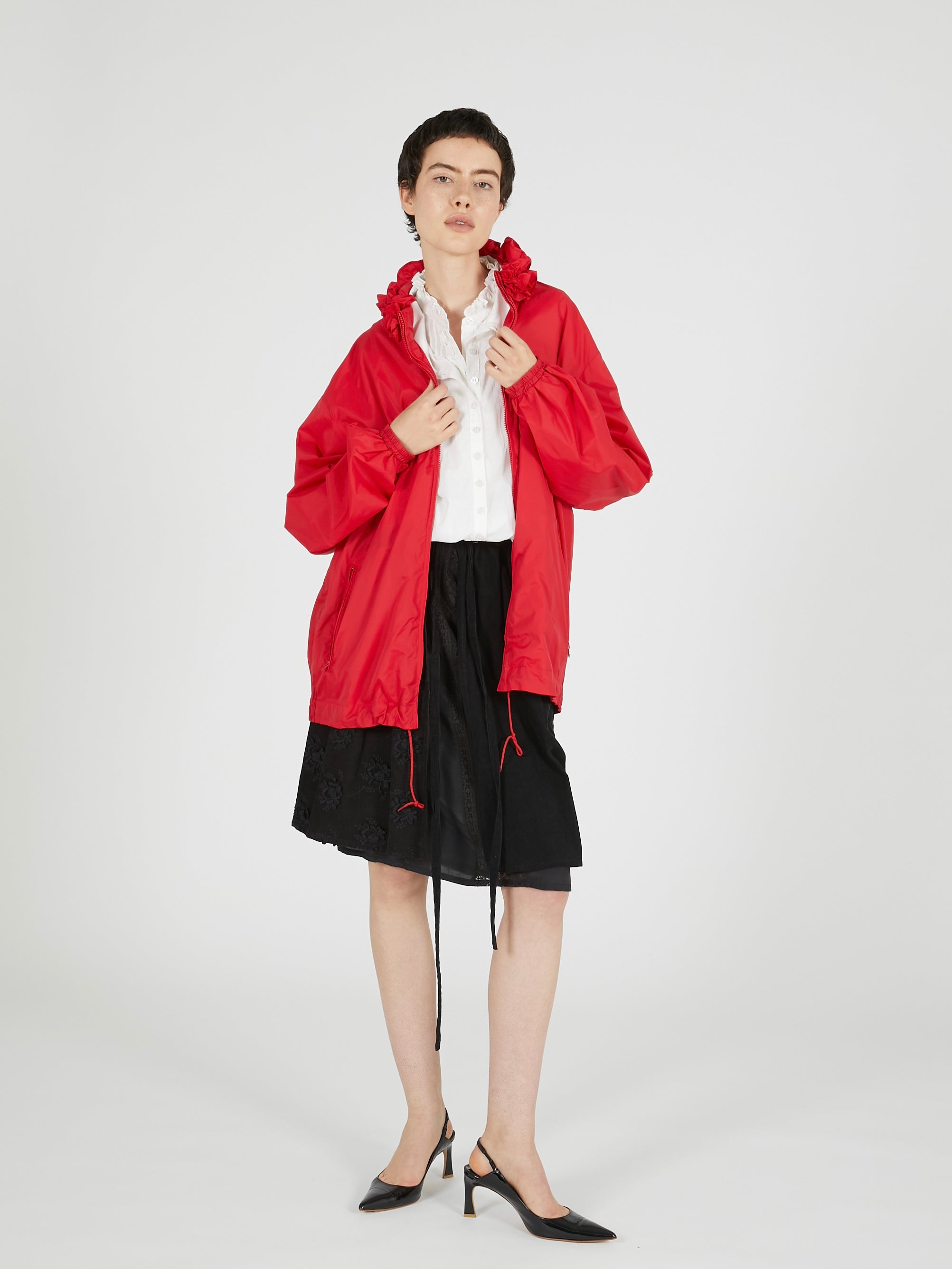 【griguri】pocketable wind breaker｜RED