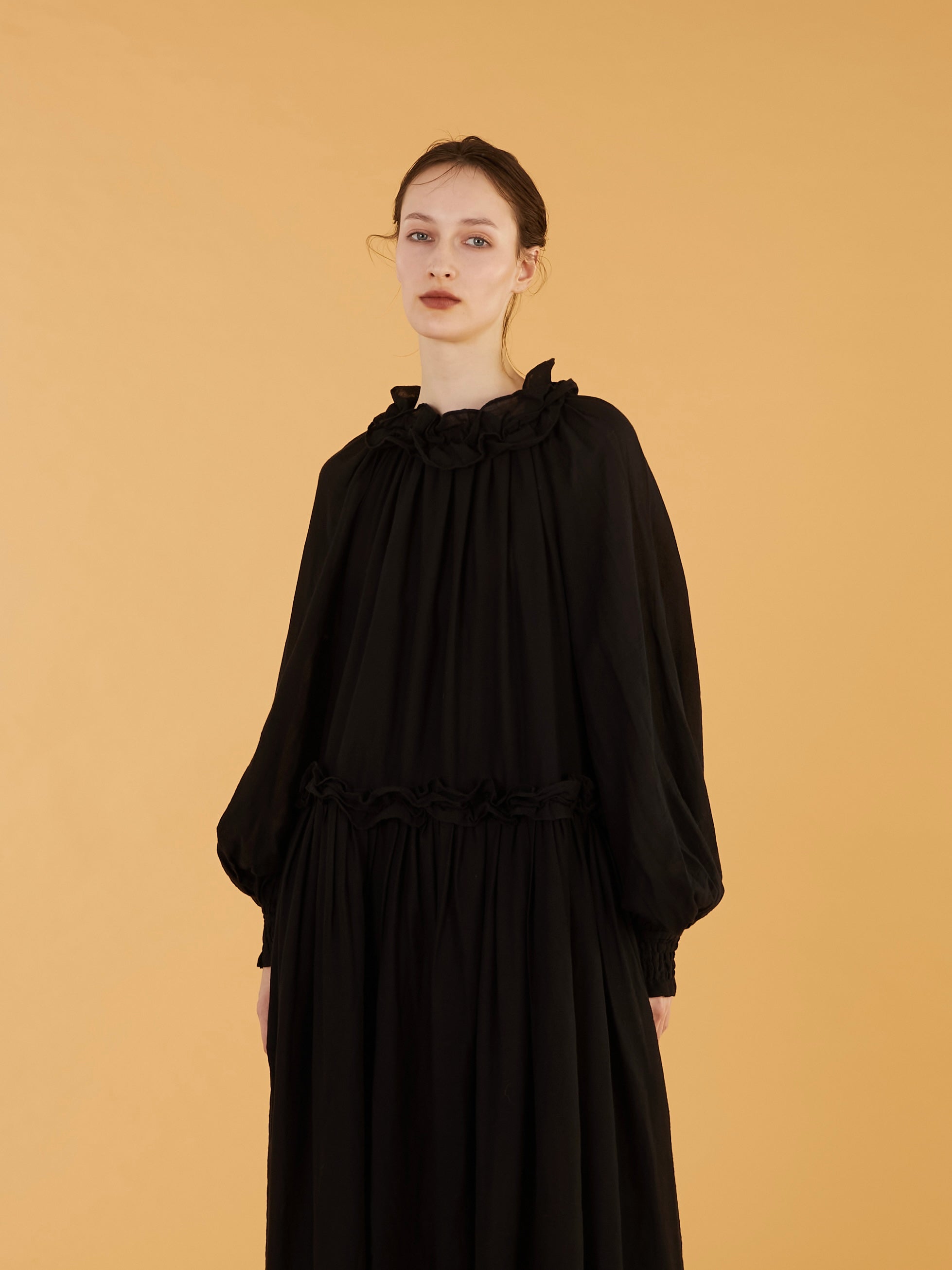 cotton frill coller onepiace｜BLACK