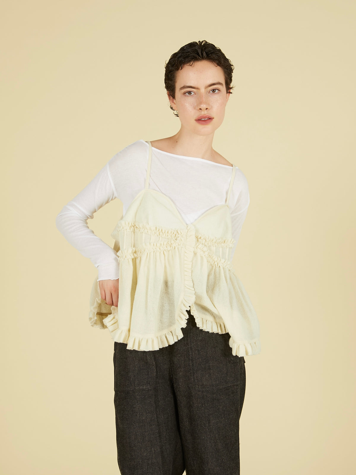 frill monster cami｜PURPLE