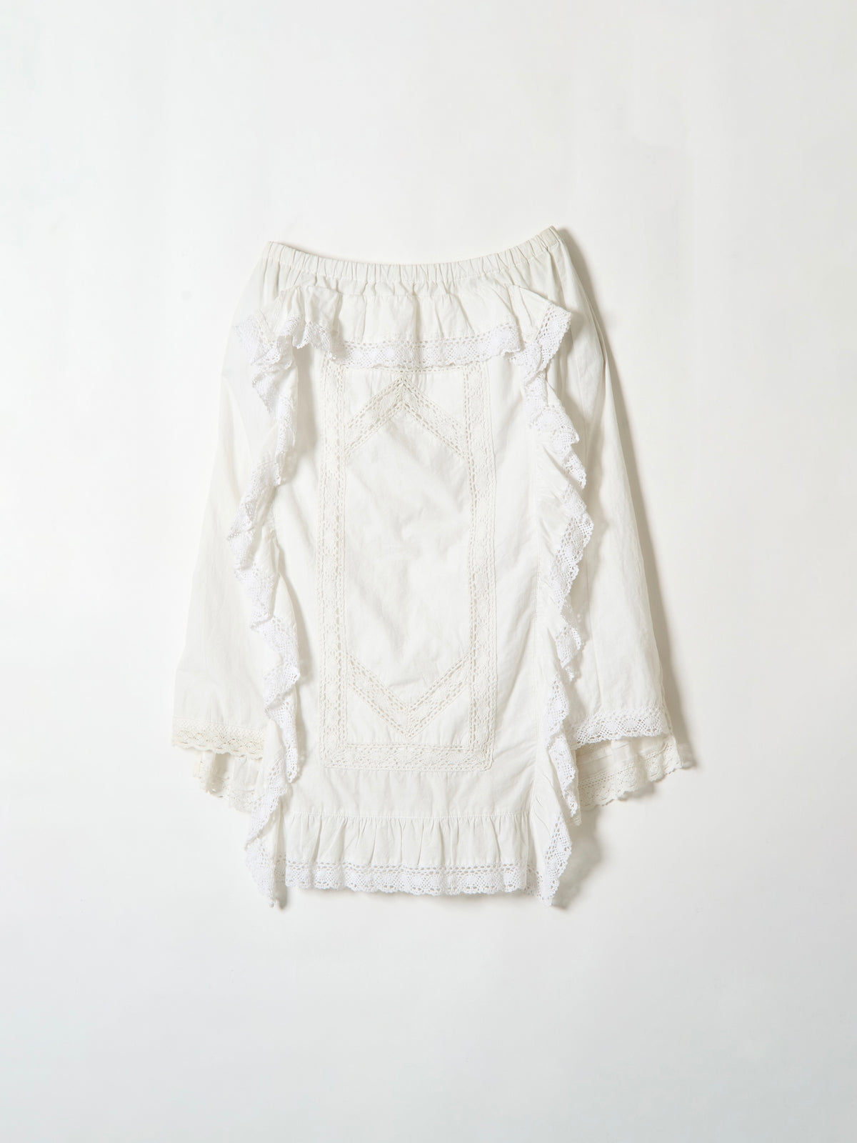 rebuild apron skirt｜WHITE