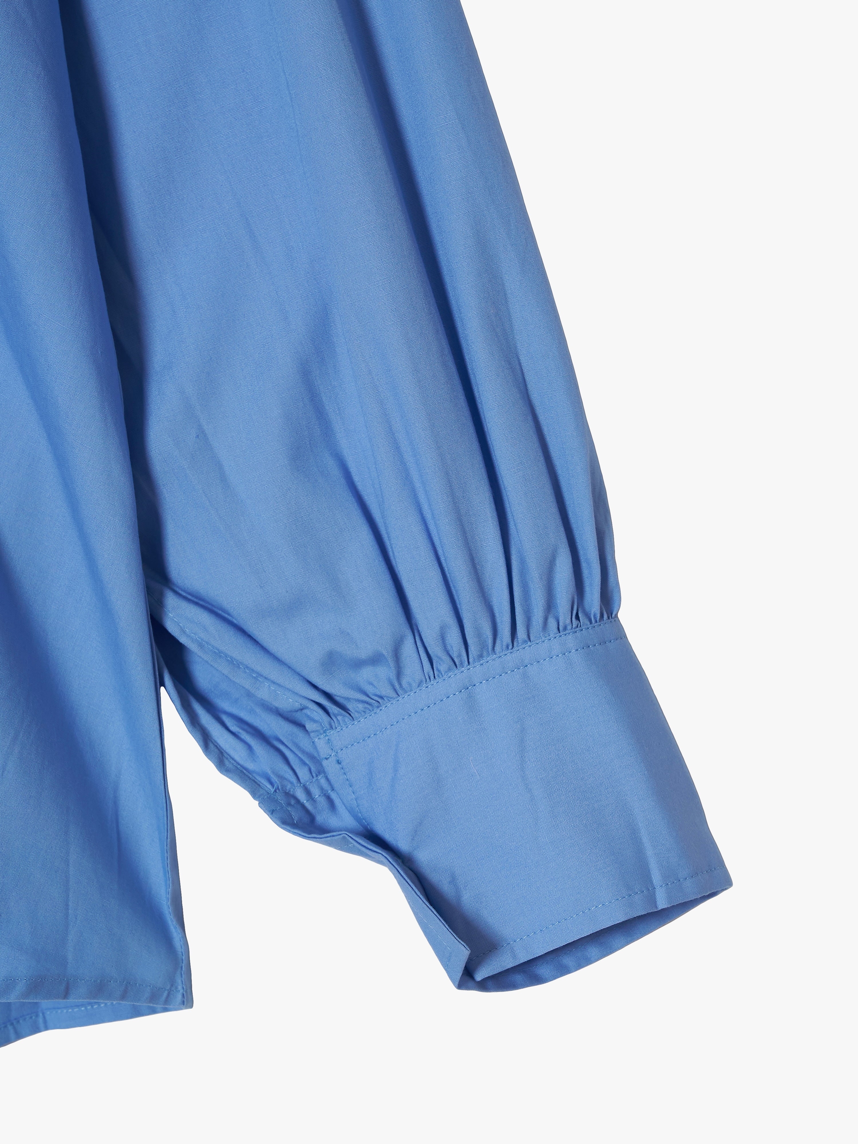 front frill shirts｜BLUE